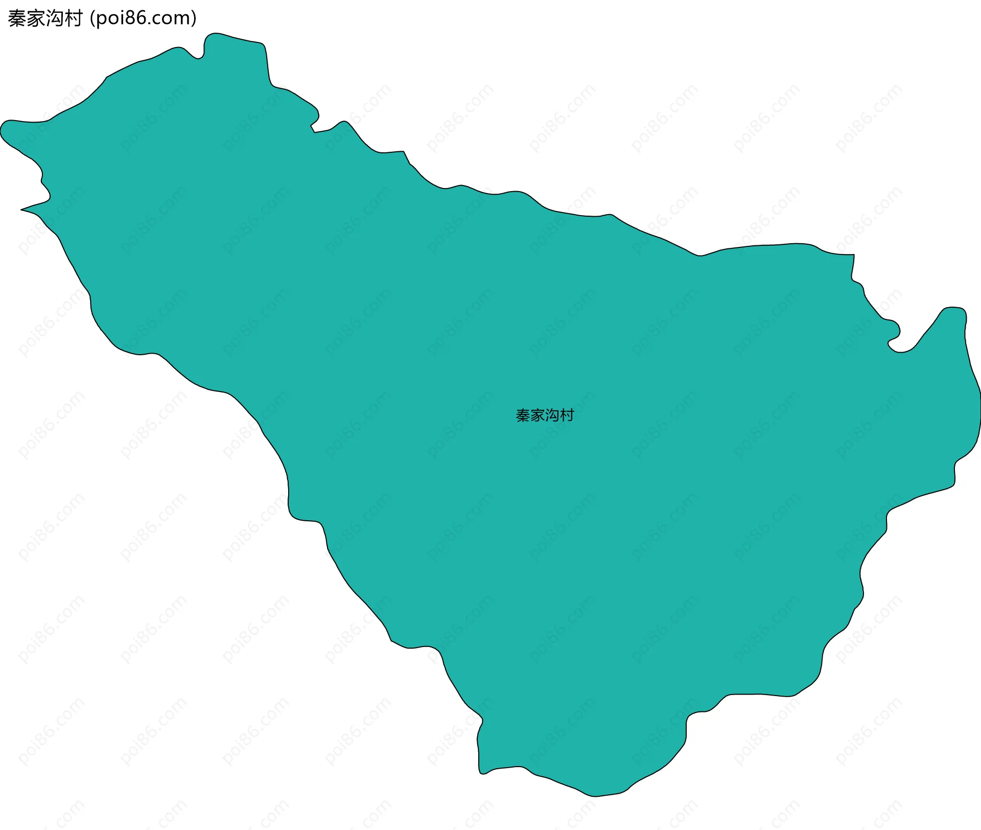 秦家沟村边界地图