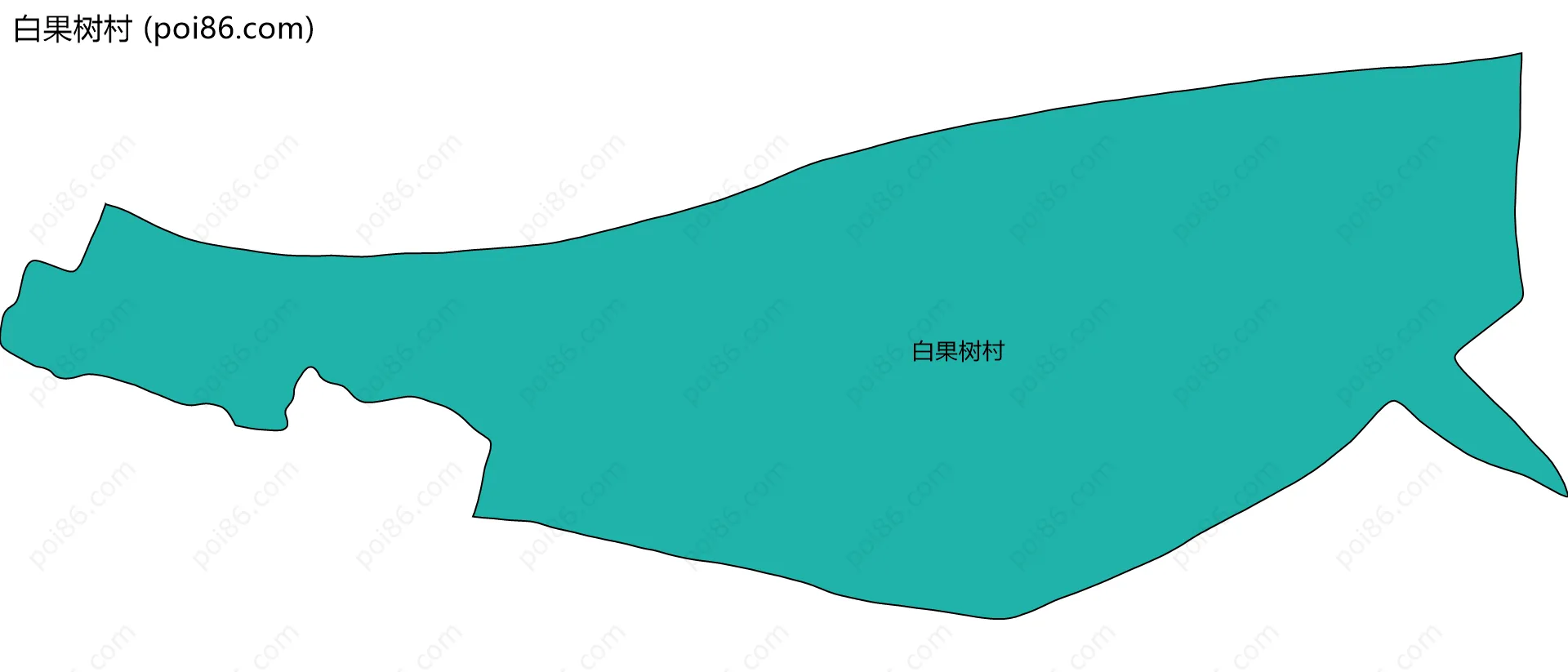 白果树村边界地图