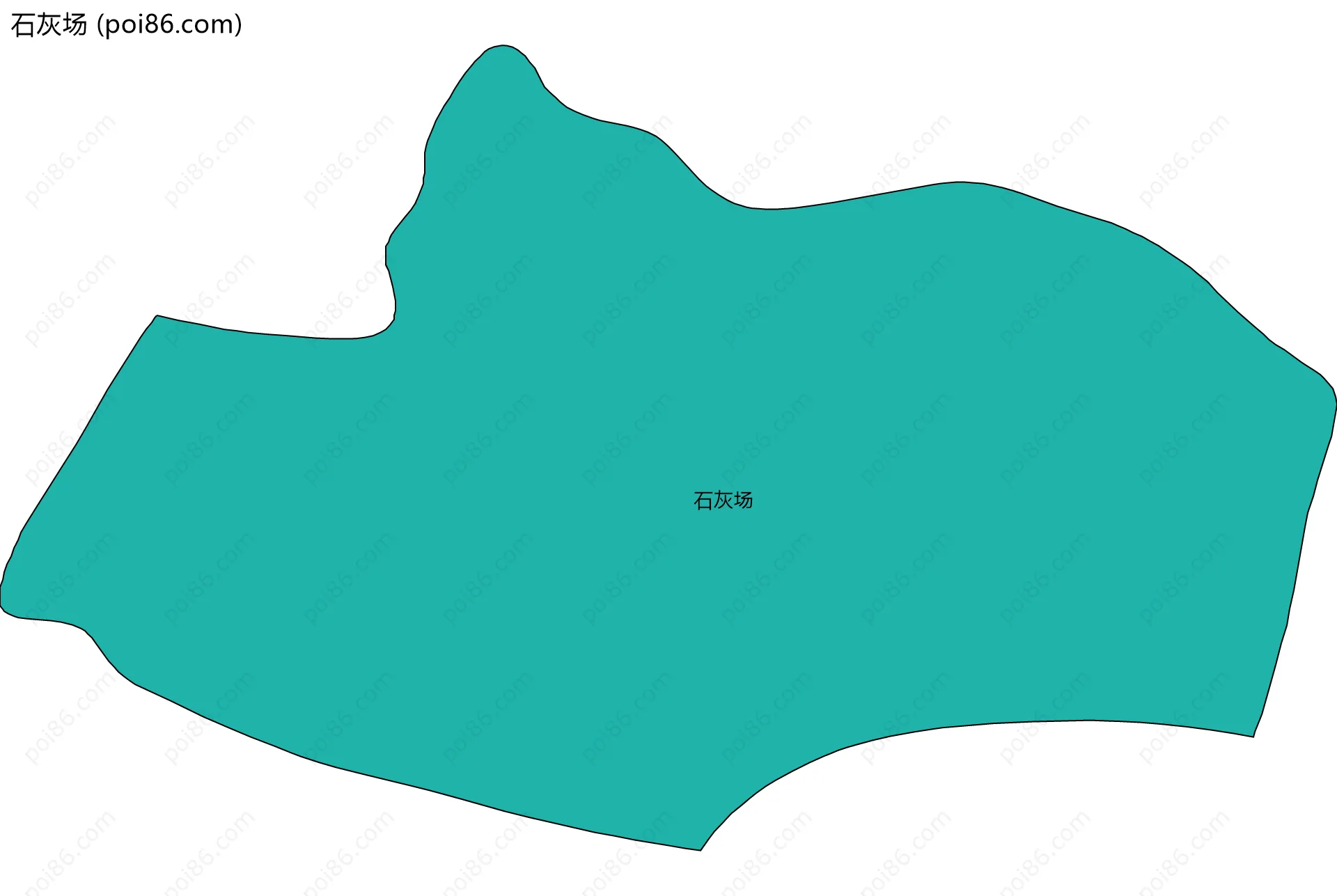 石灰场边界地图
