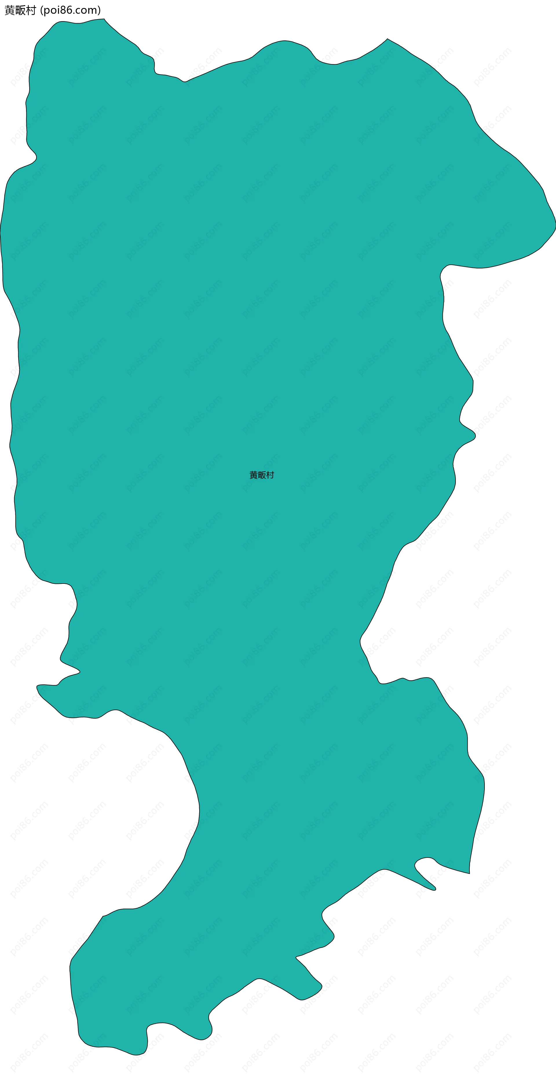 黄畈村边界地图