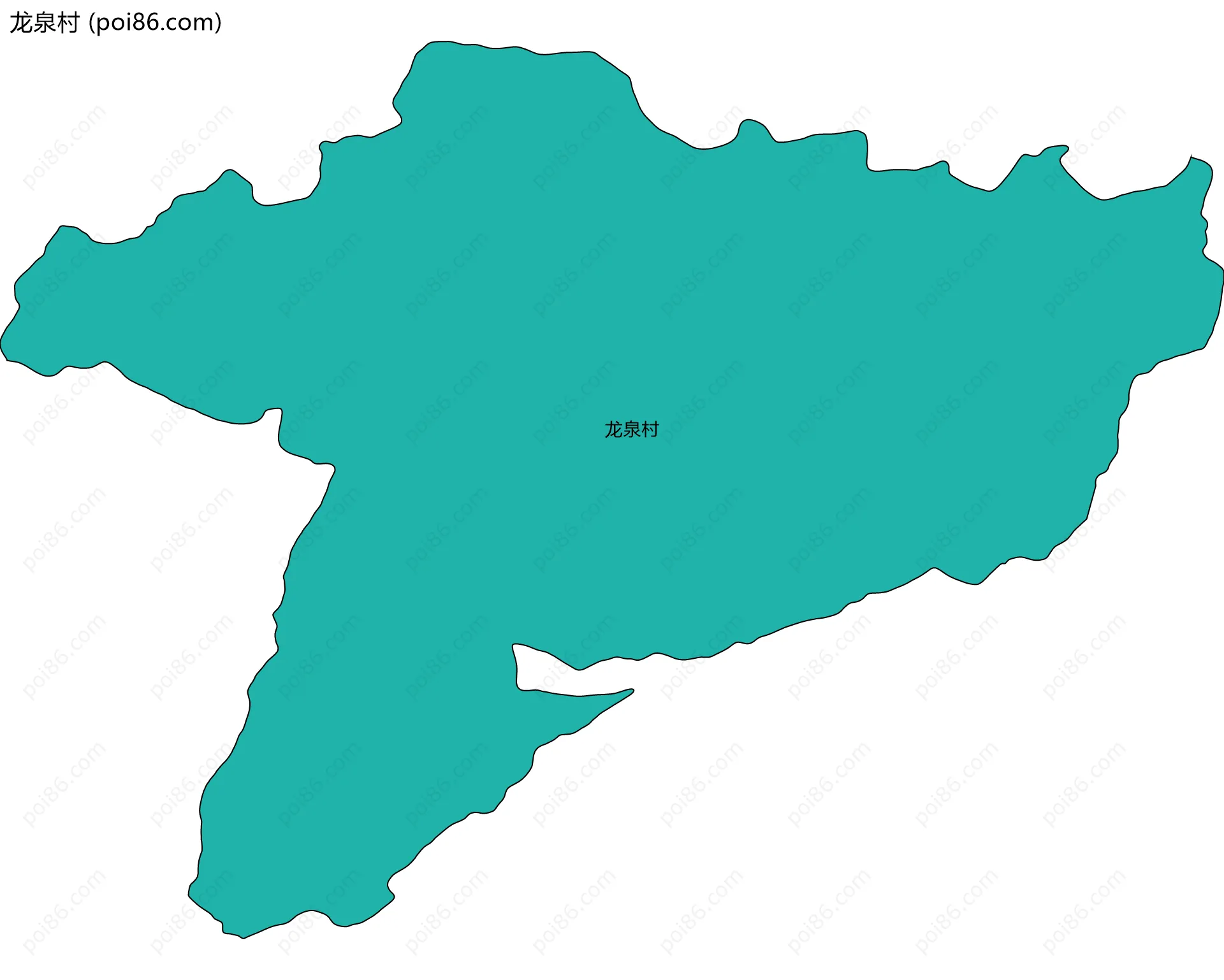 龙泉村边界地图