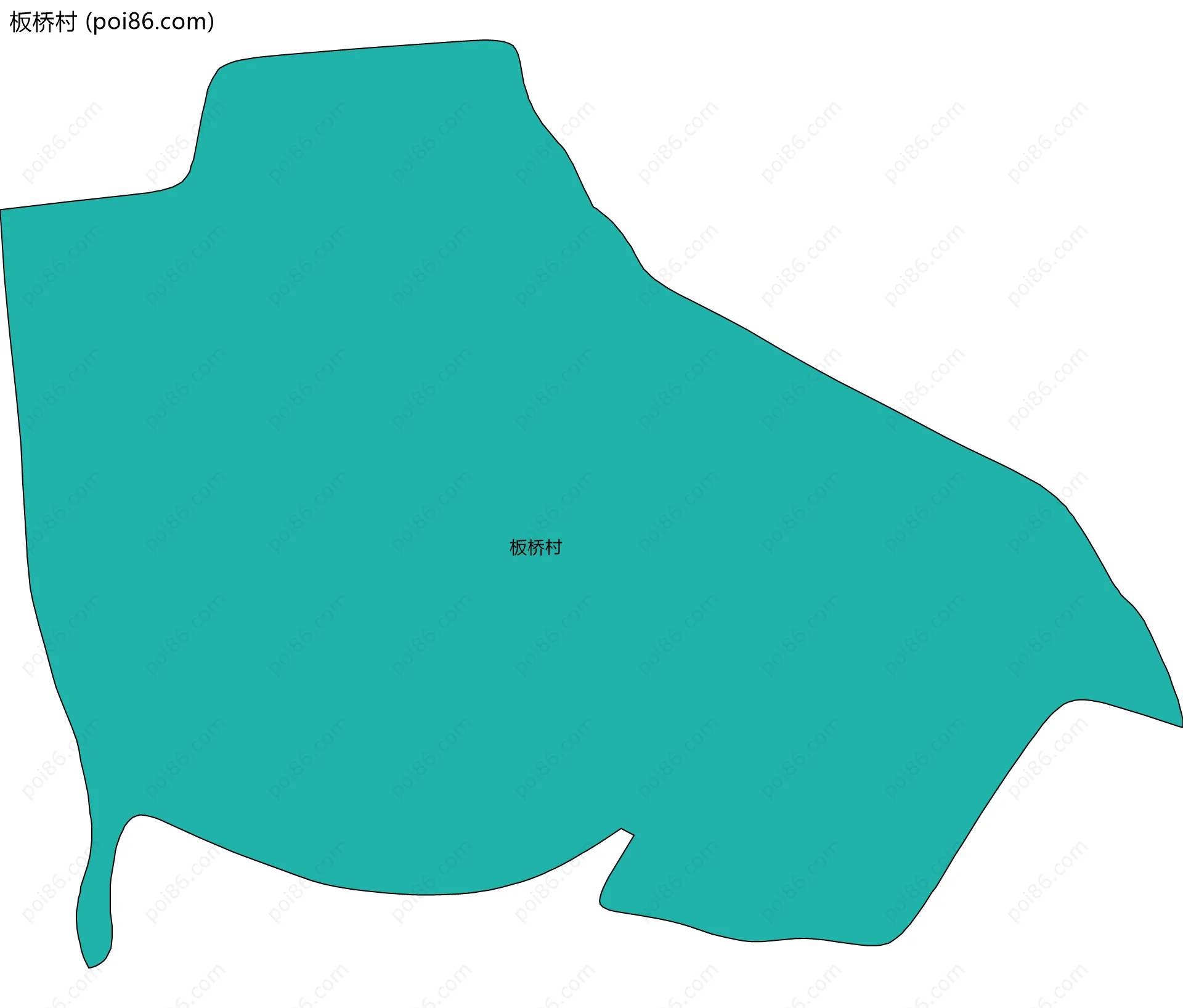 板桥村边界地图