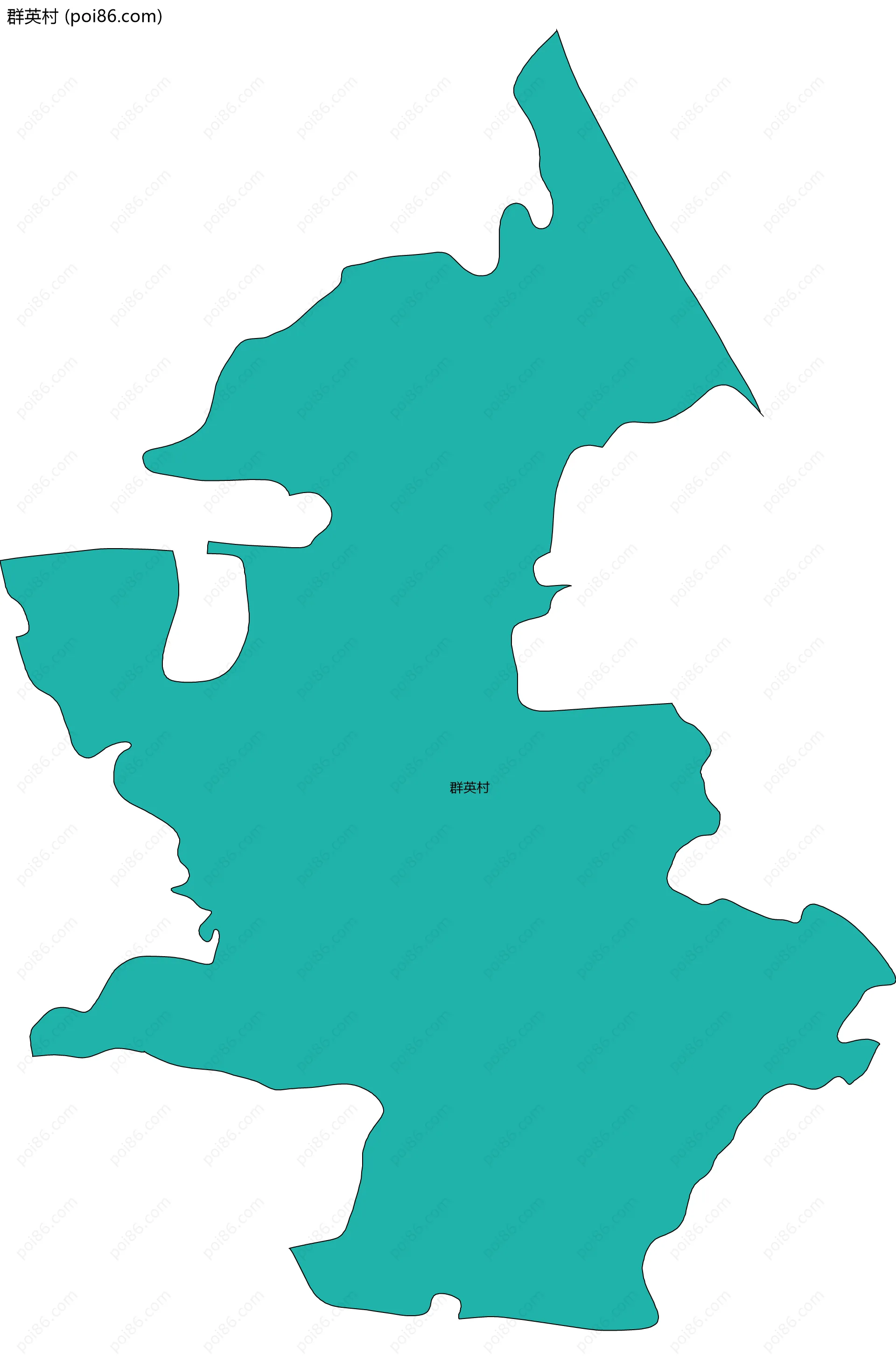 群英村边界地图