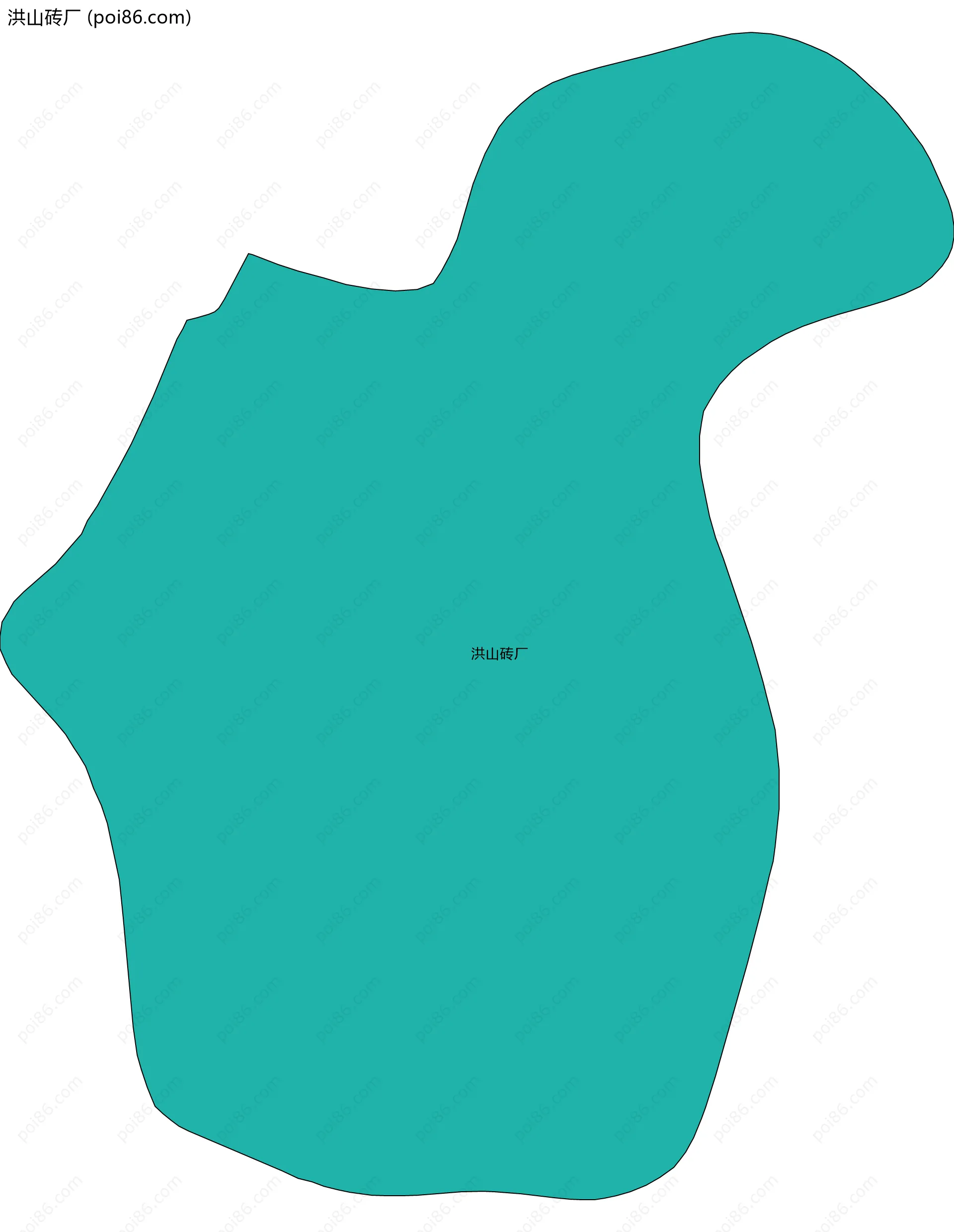 洪山砖厂边界地图