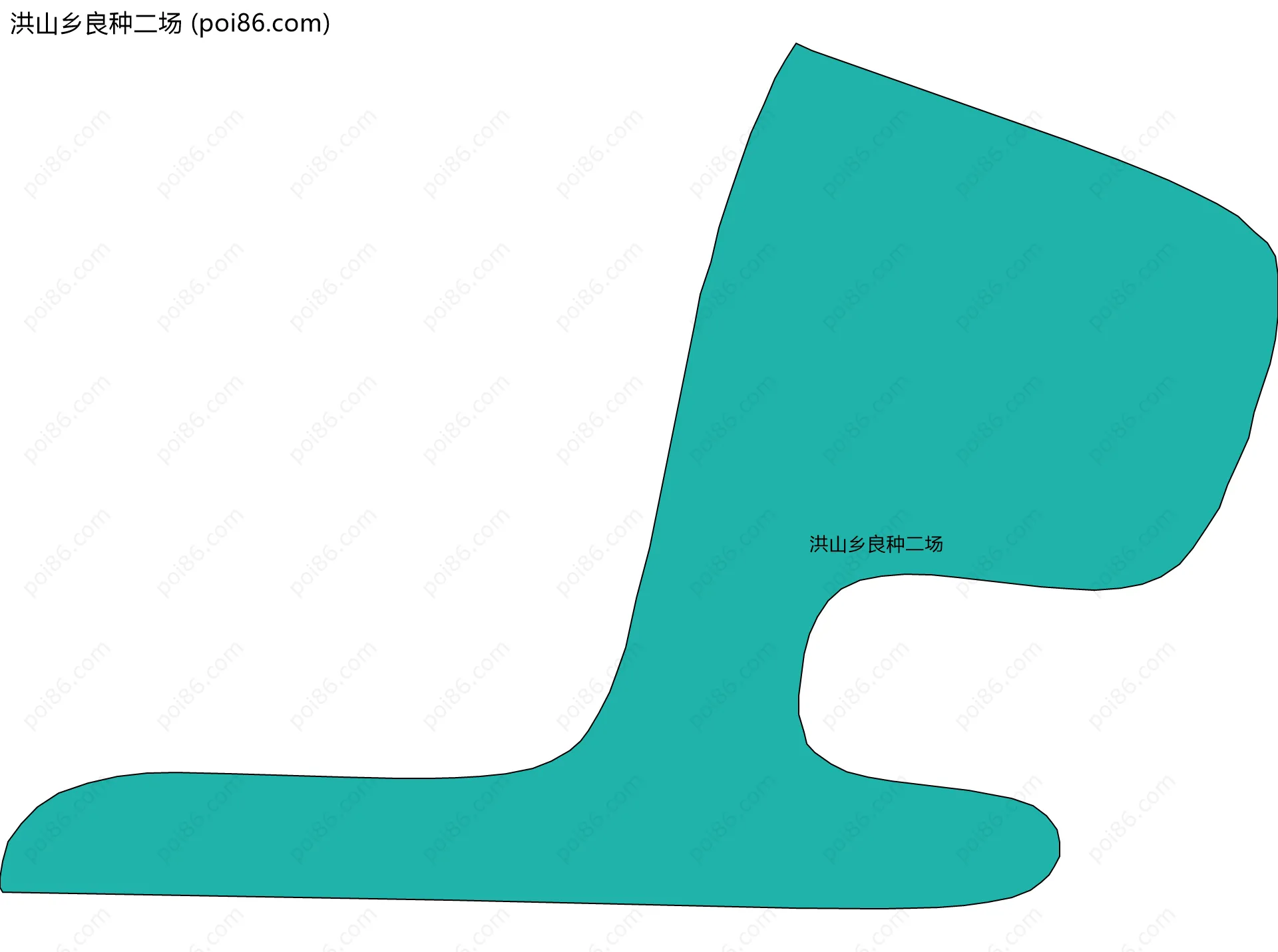 洪山乡良种二场边界地图