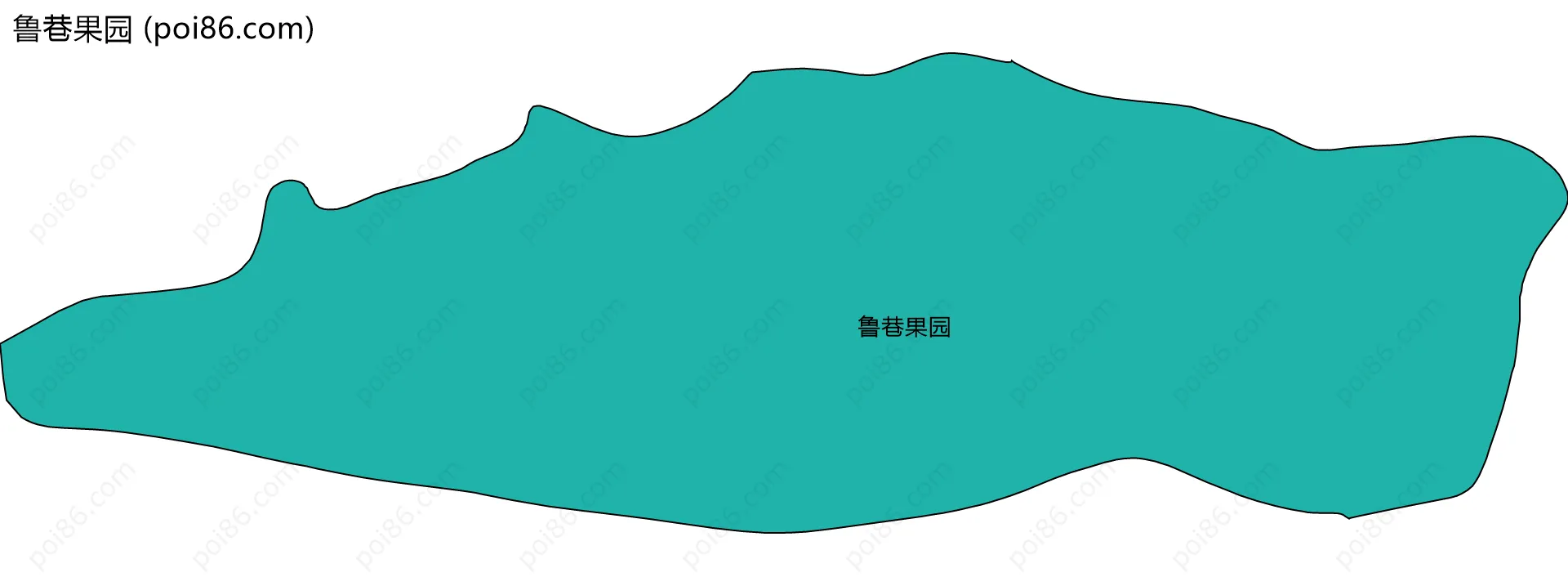 鲁巷果园边界地图