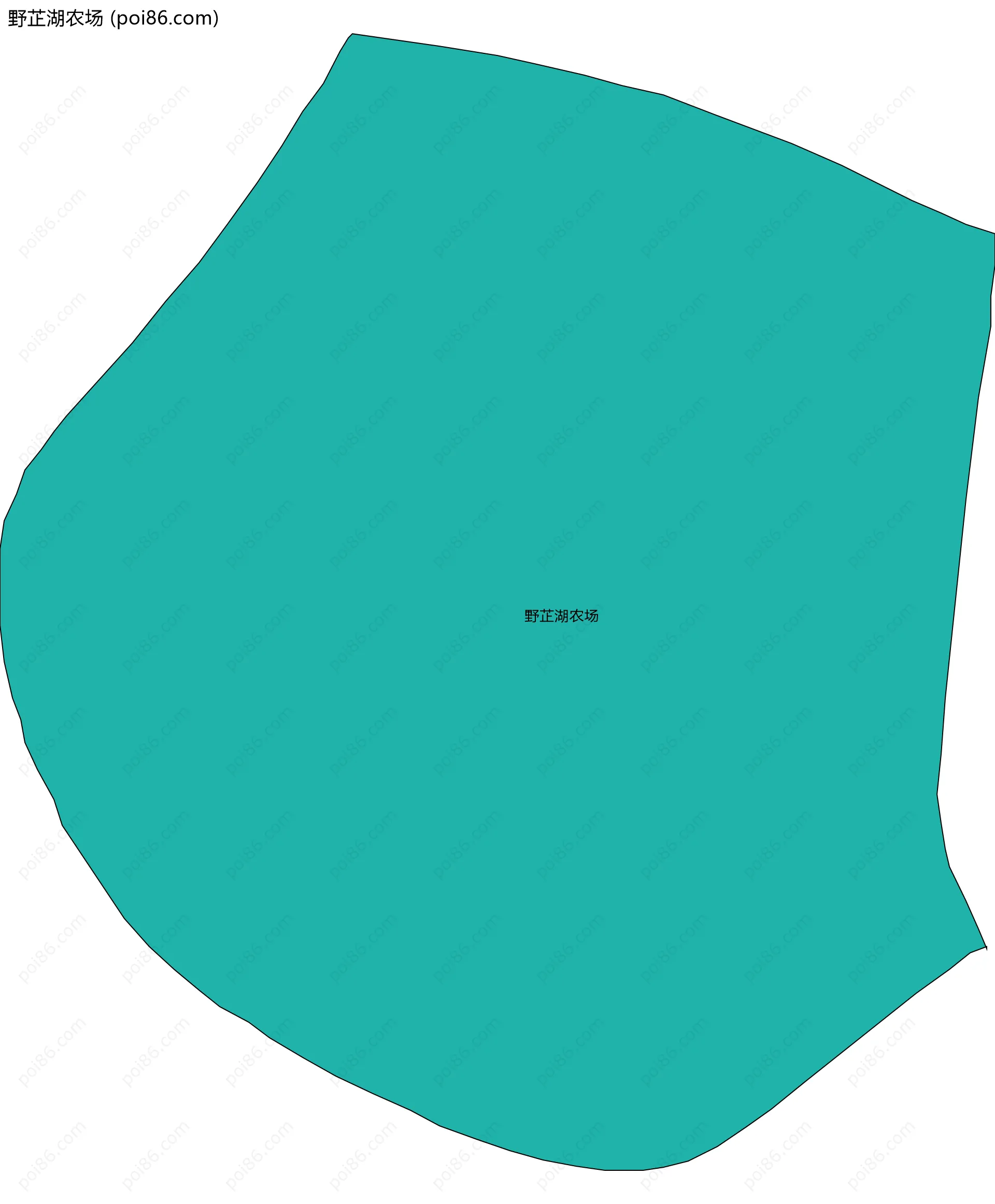 野芷湖农场边界地图