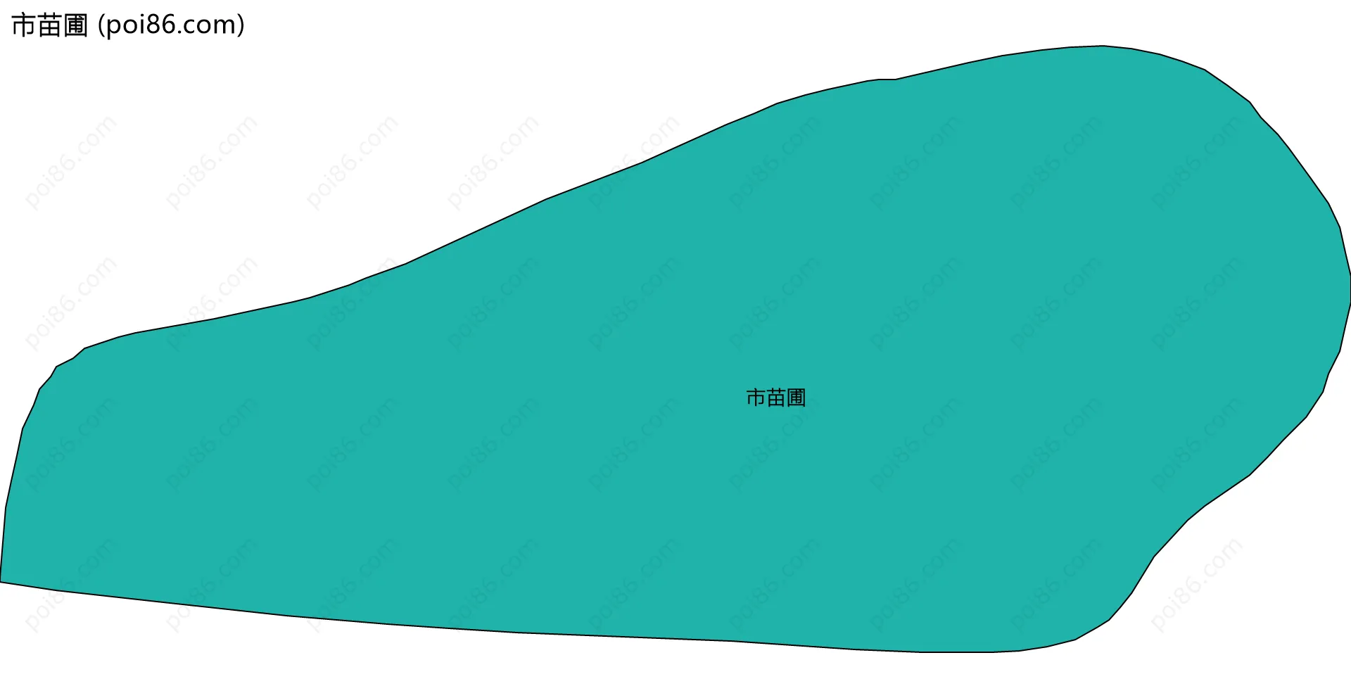 市苗圃边界地图