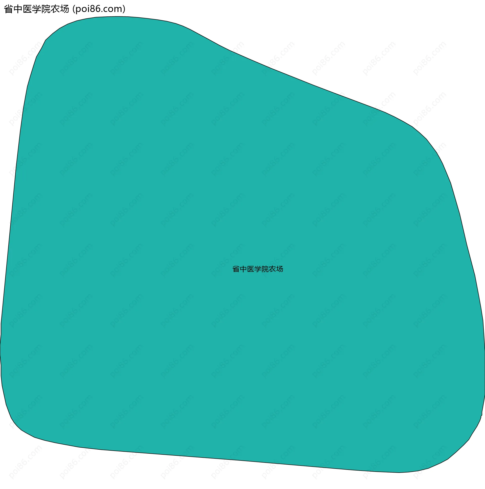 省中医学院农场边界地图