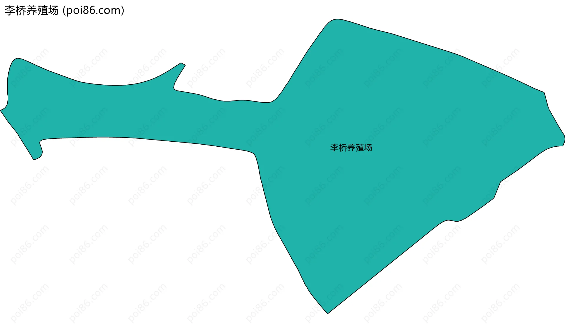 李桥养殖场边界地图