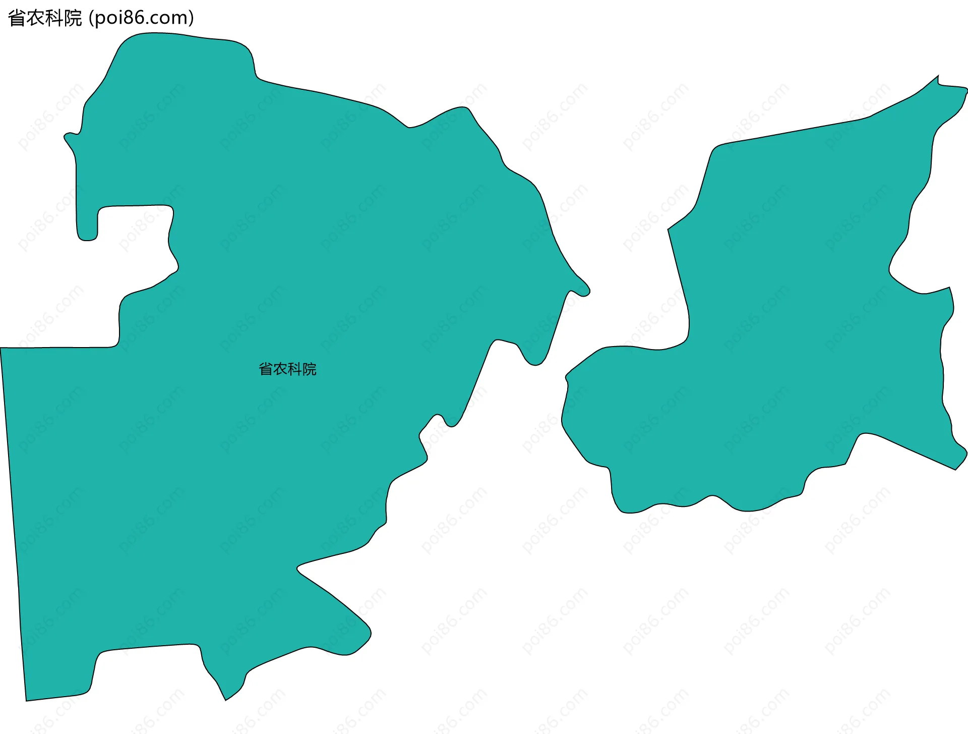 省农科院边界地图