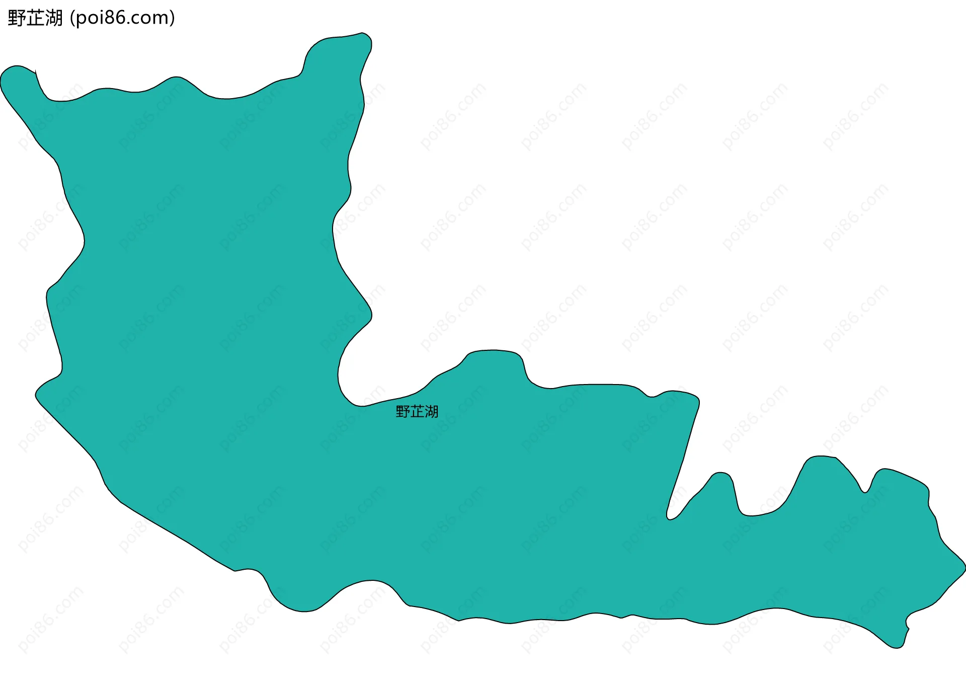 野芷湖边界地图