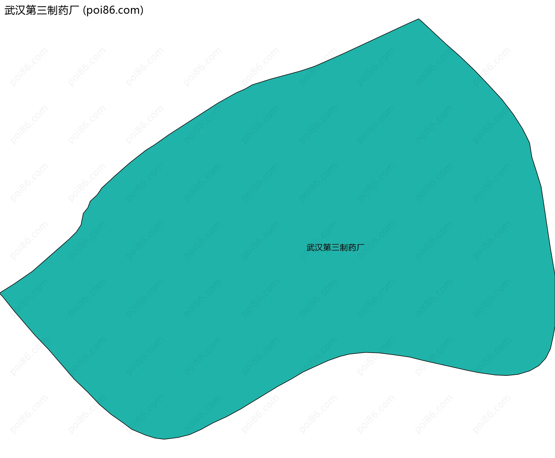 武汉第三制药厂边界地图