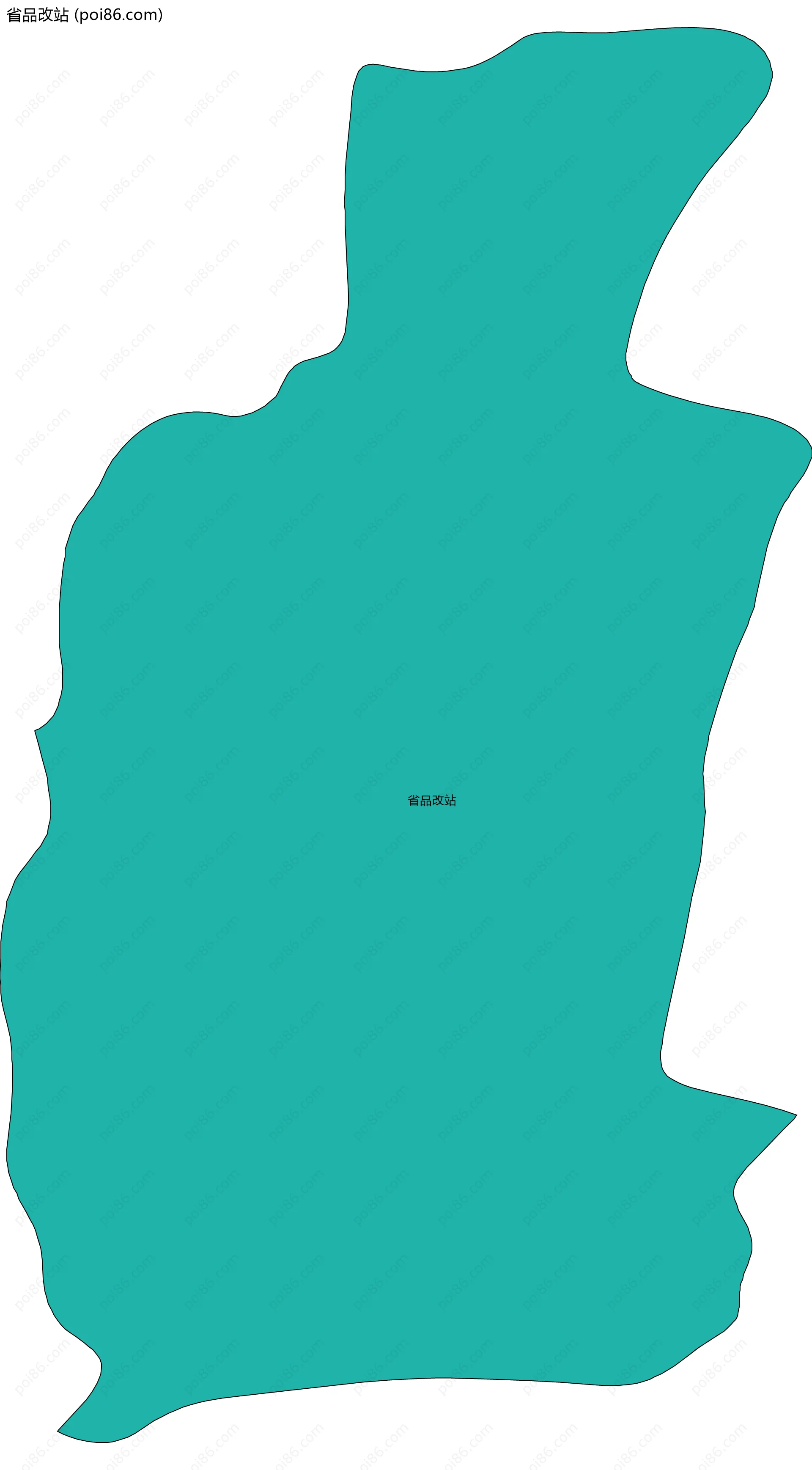 省品改站边界地图