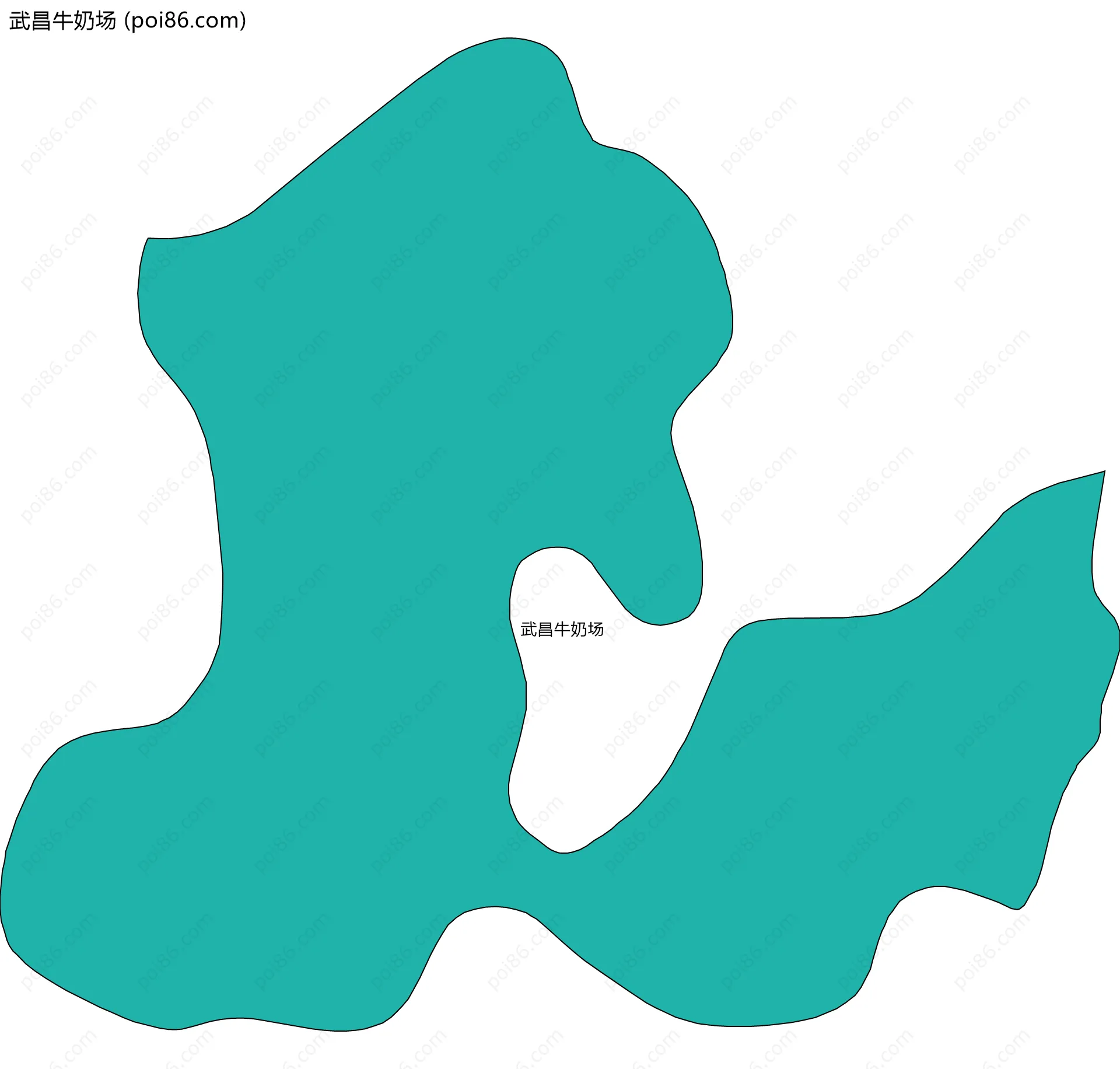 武昌牛奶场边界地图
