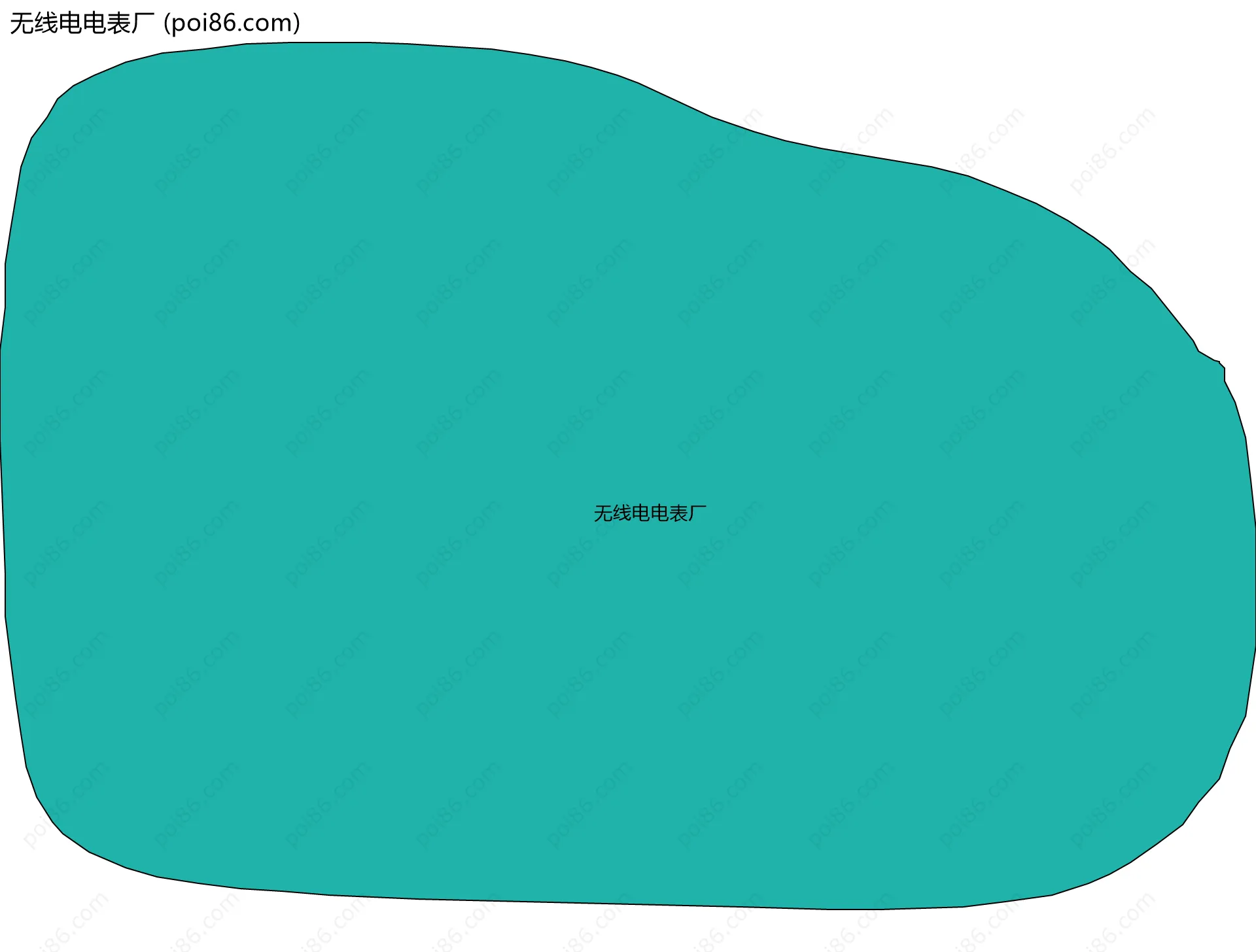 无线电电表厂边界地图