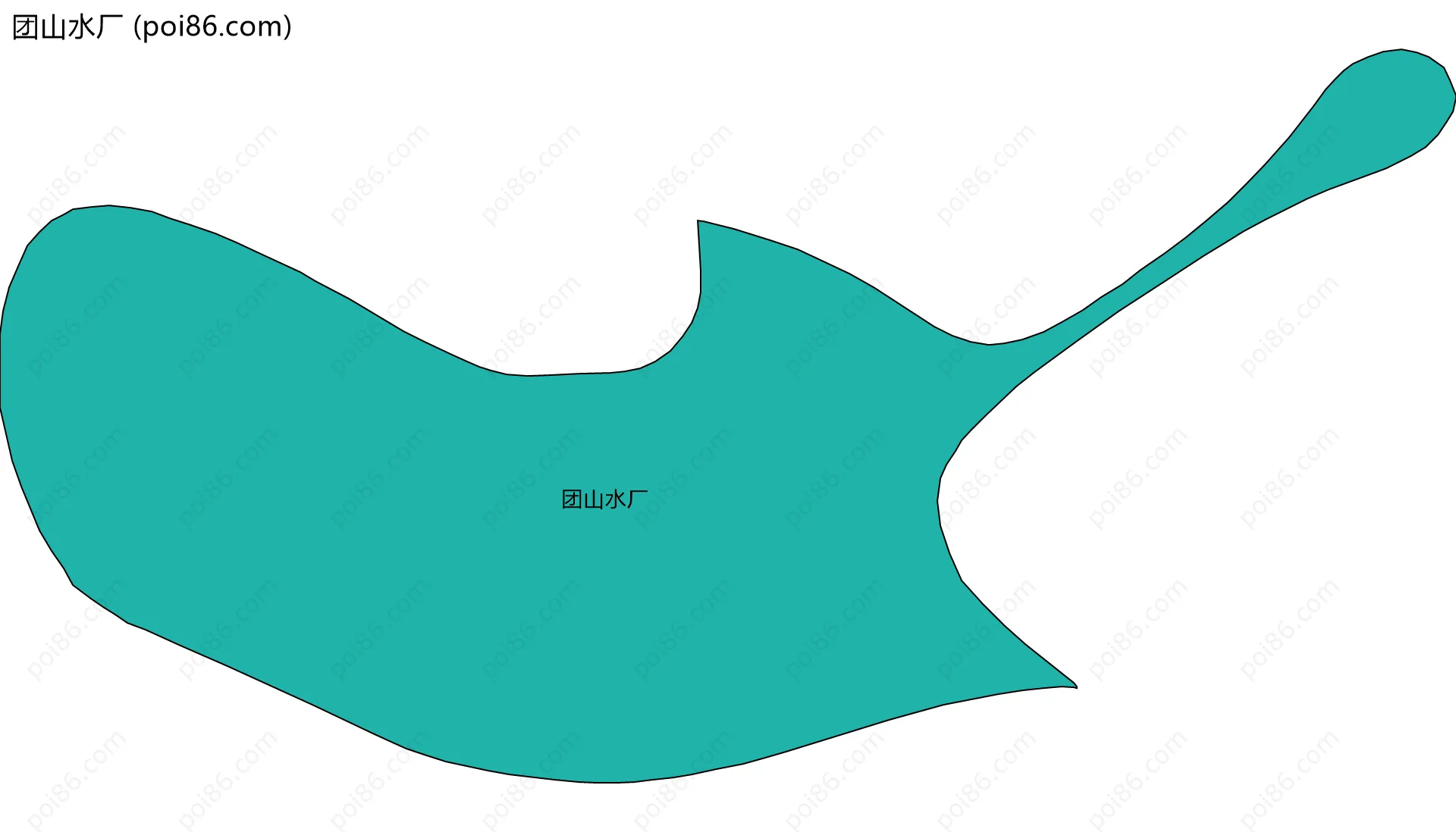 团山水厂边界地图