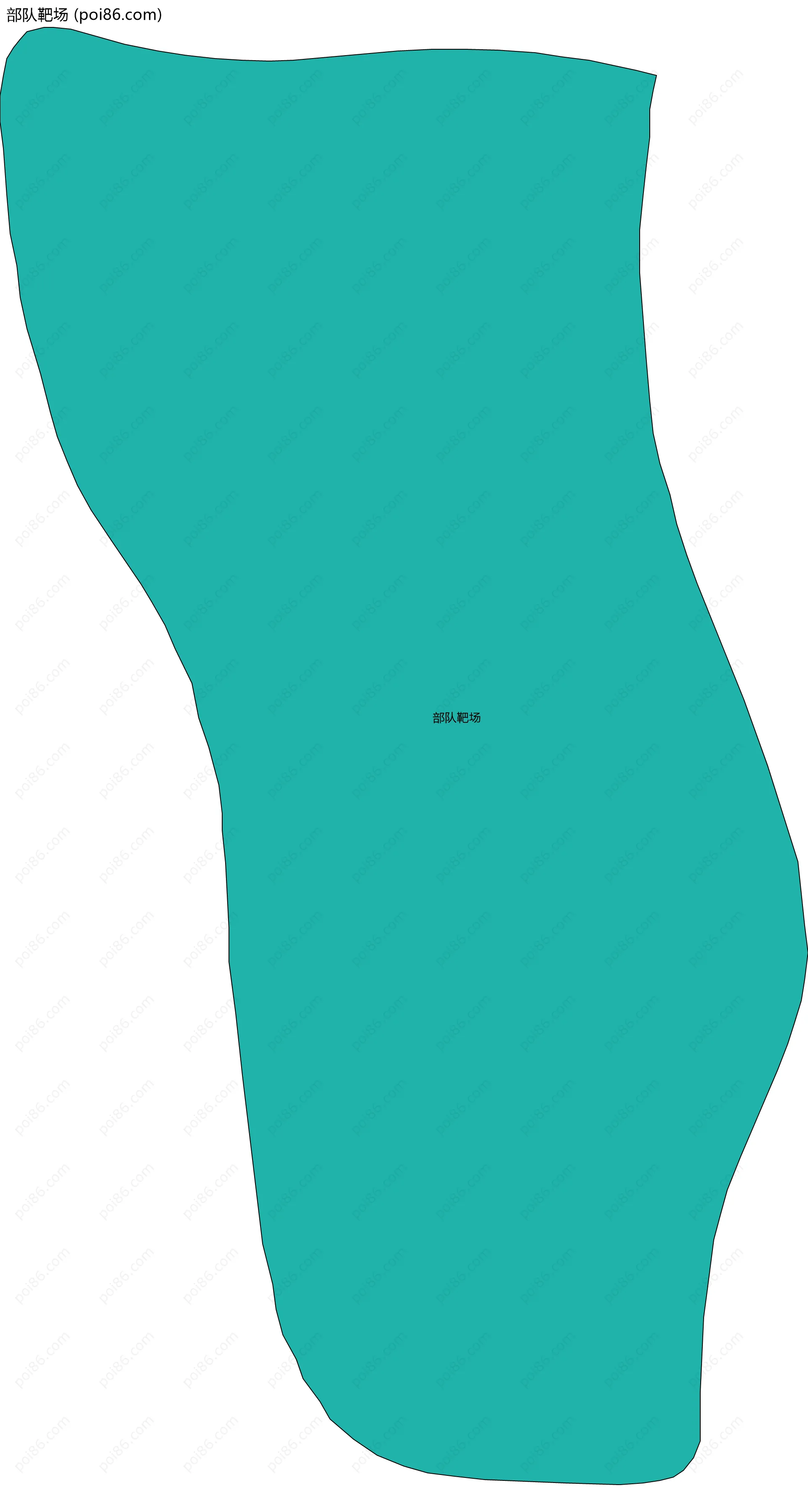 部队靶场边界地图