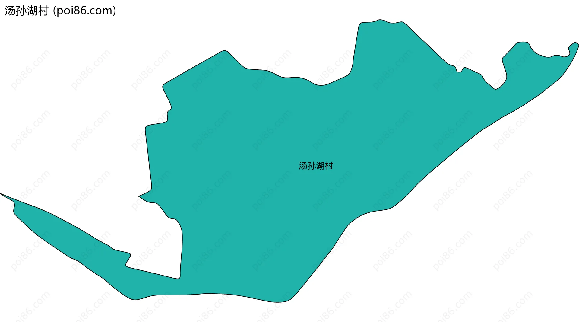 汤孙湖村边界地图