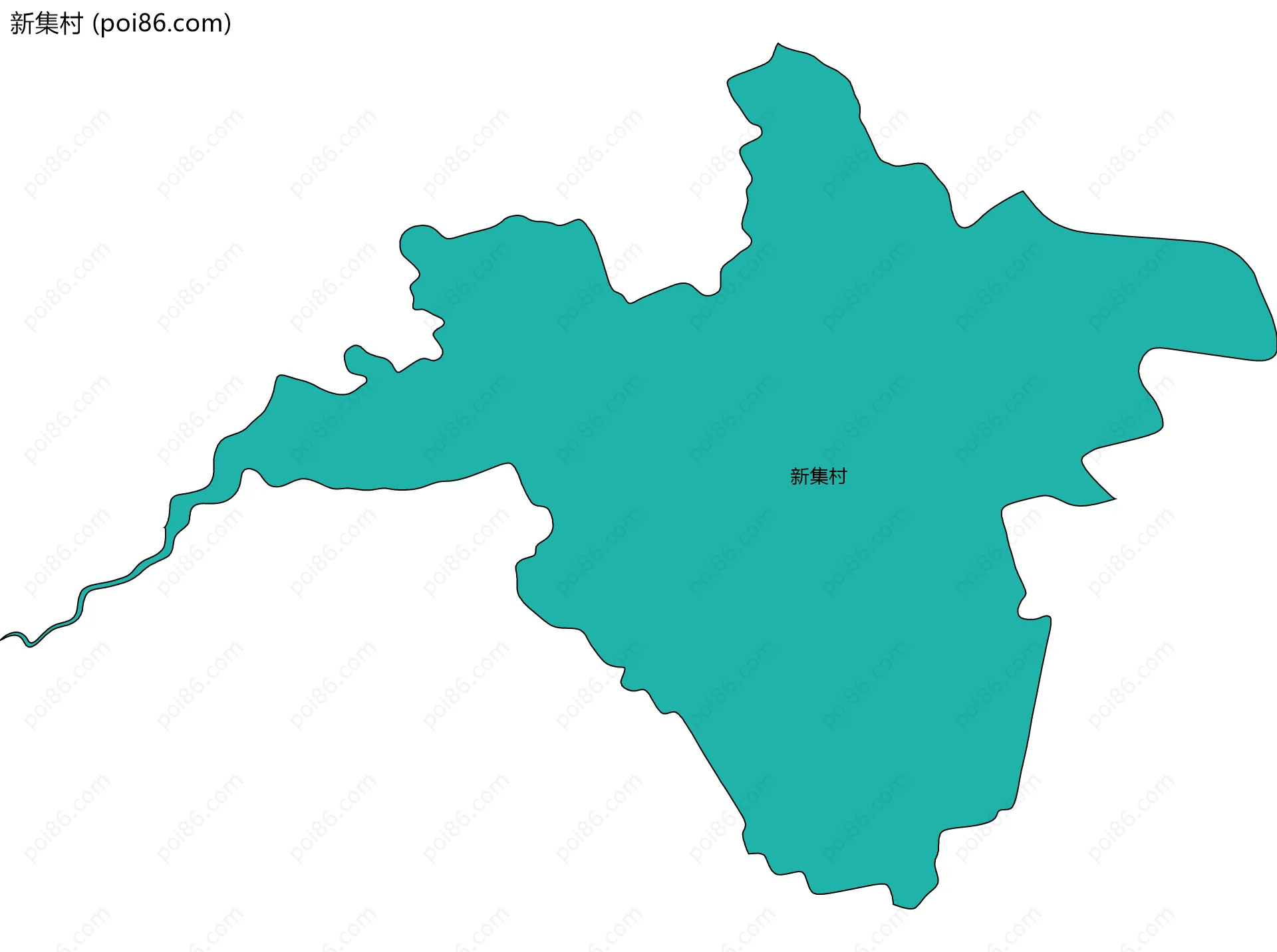 新集村边界地图
