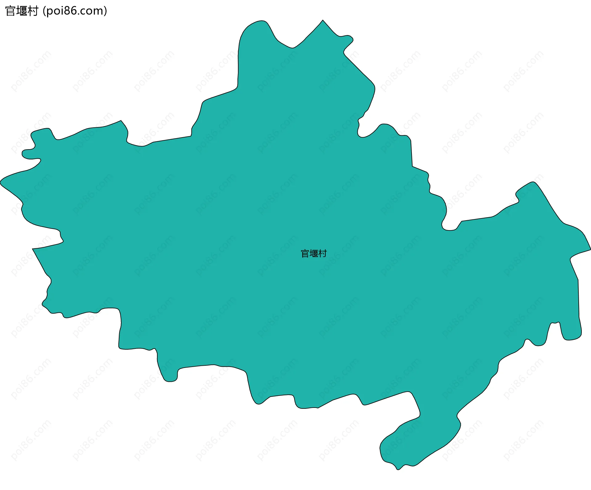 官堰村边界地图