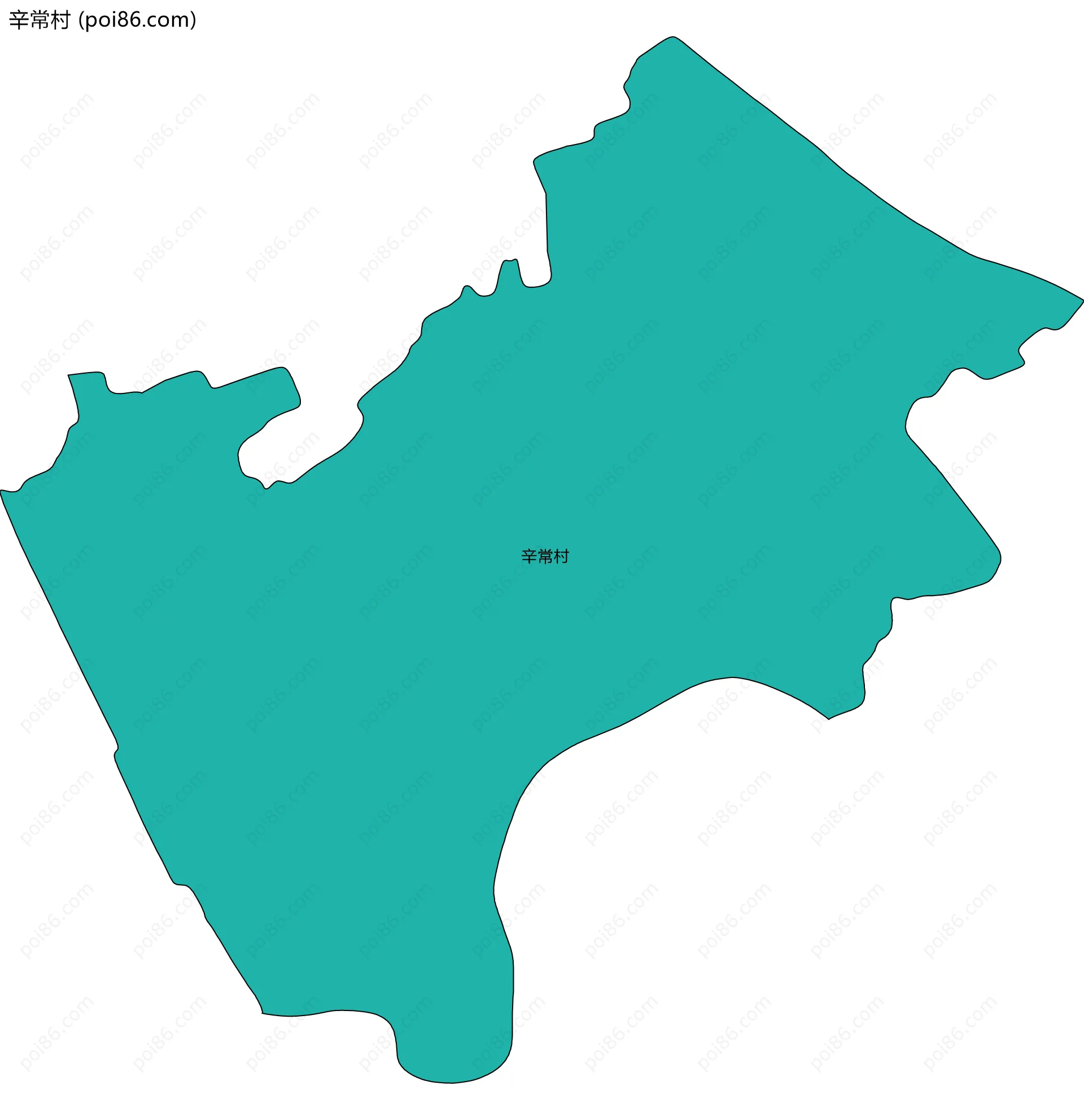 辛常村边界地图