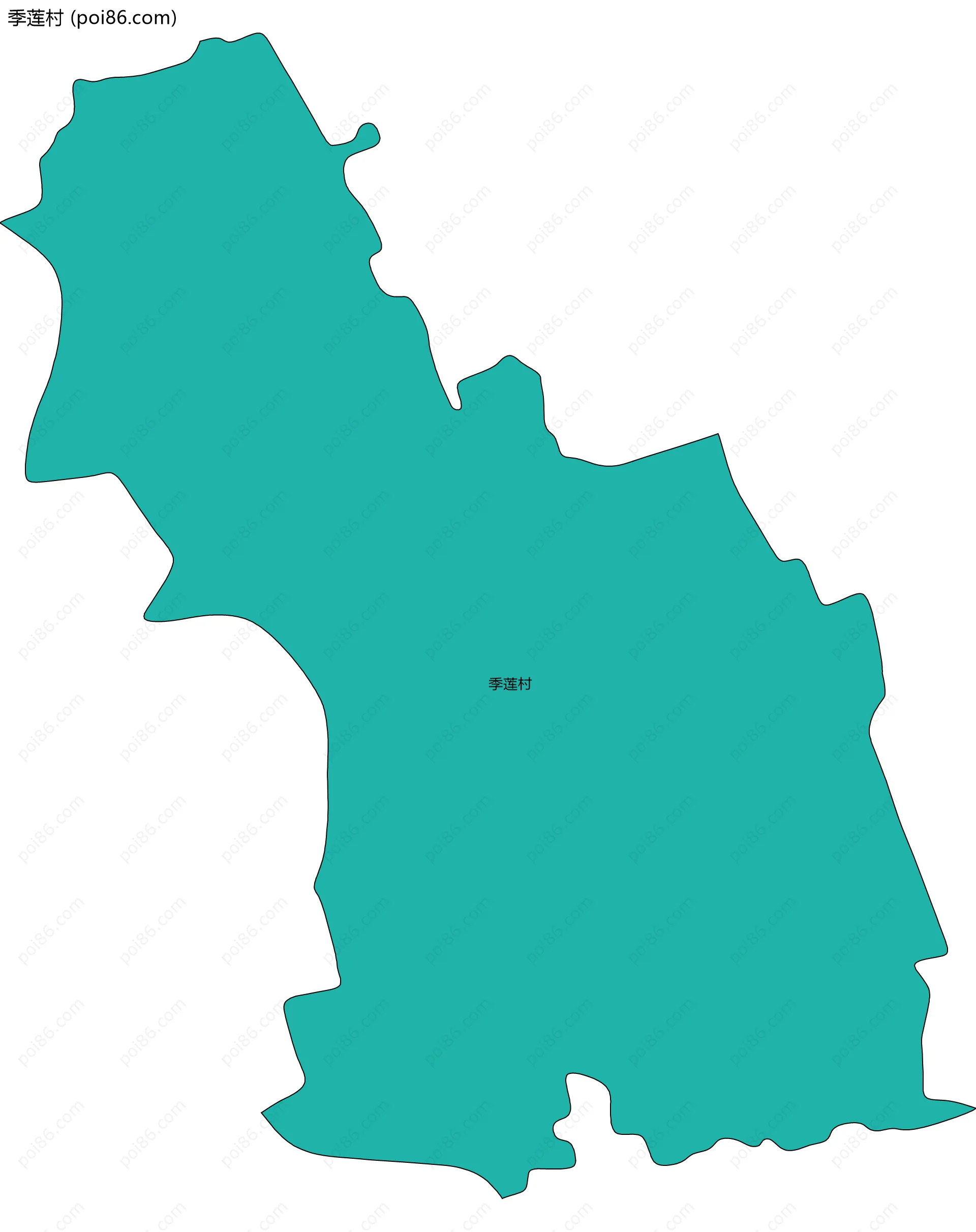 季莲村边界地图