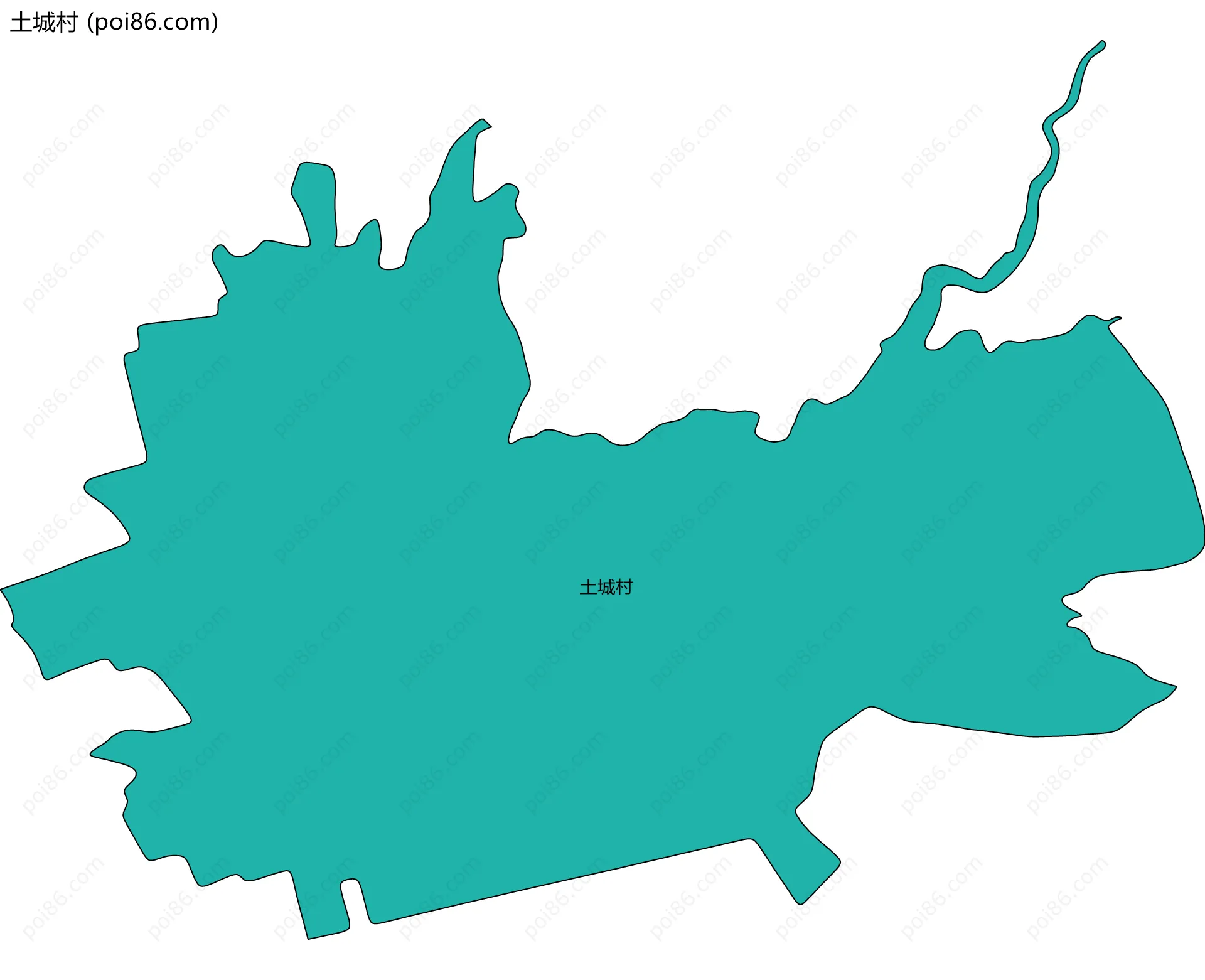 土城村边界地图