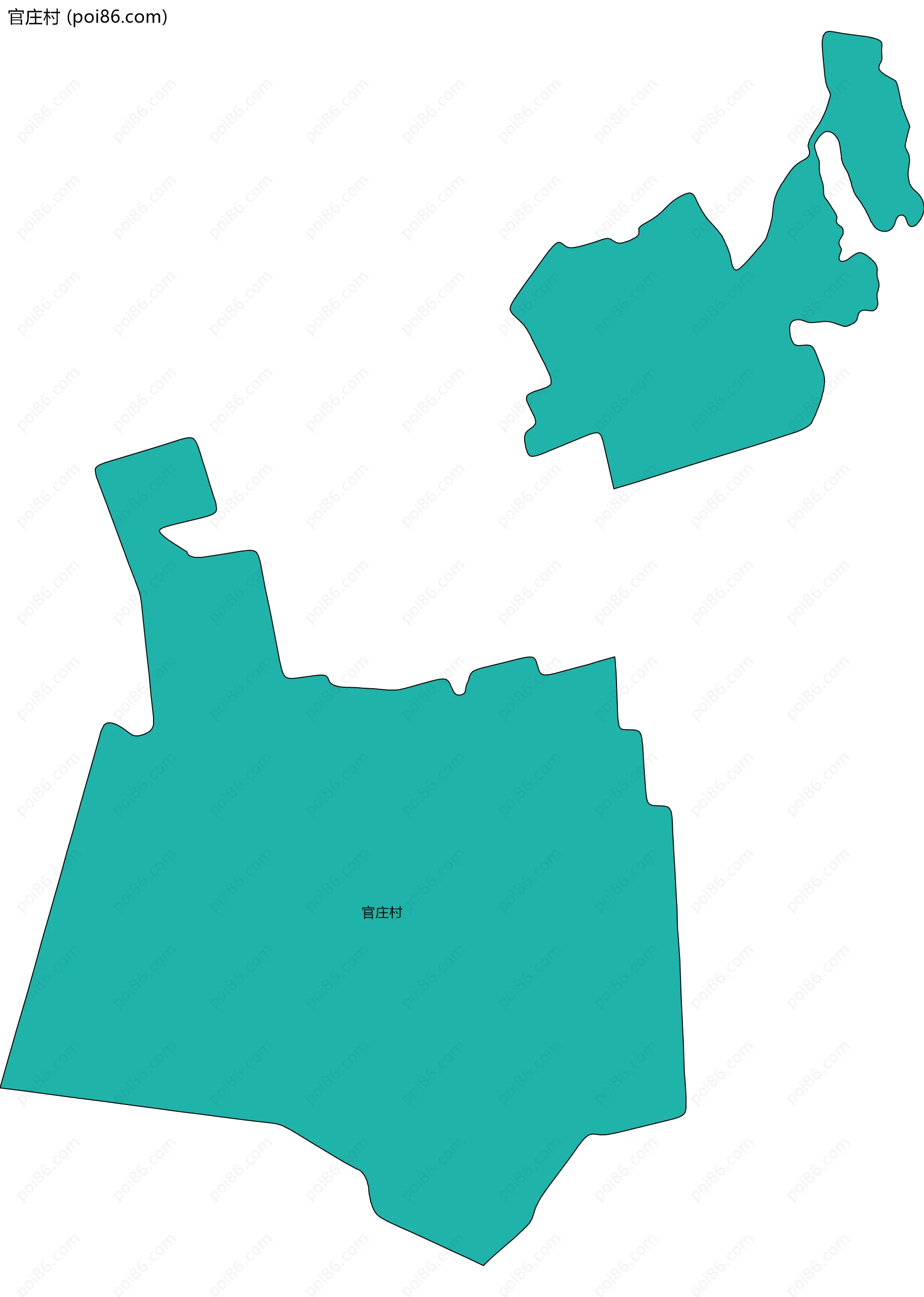 官庄村边界地图