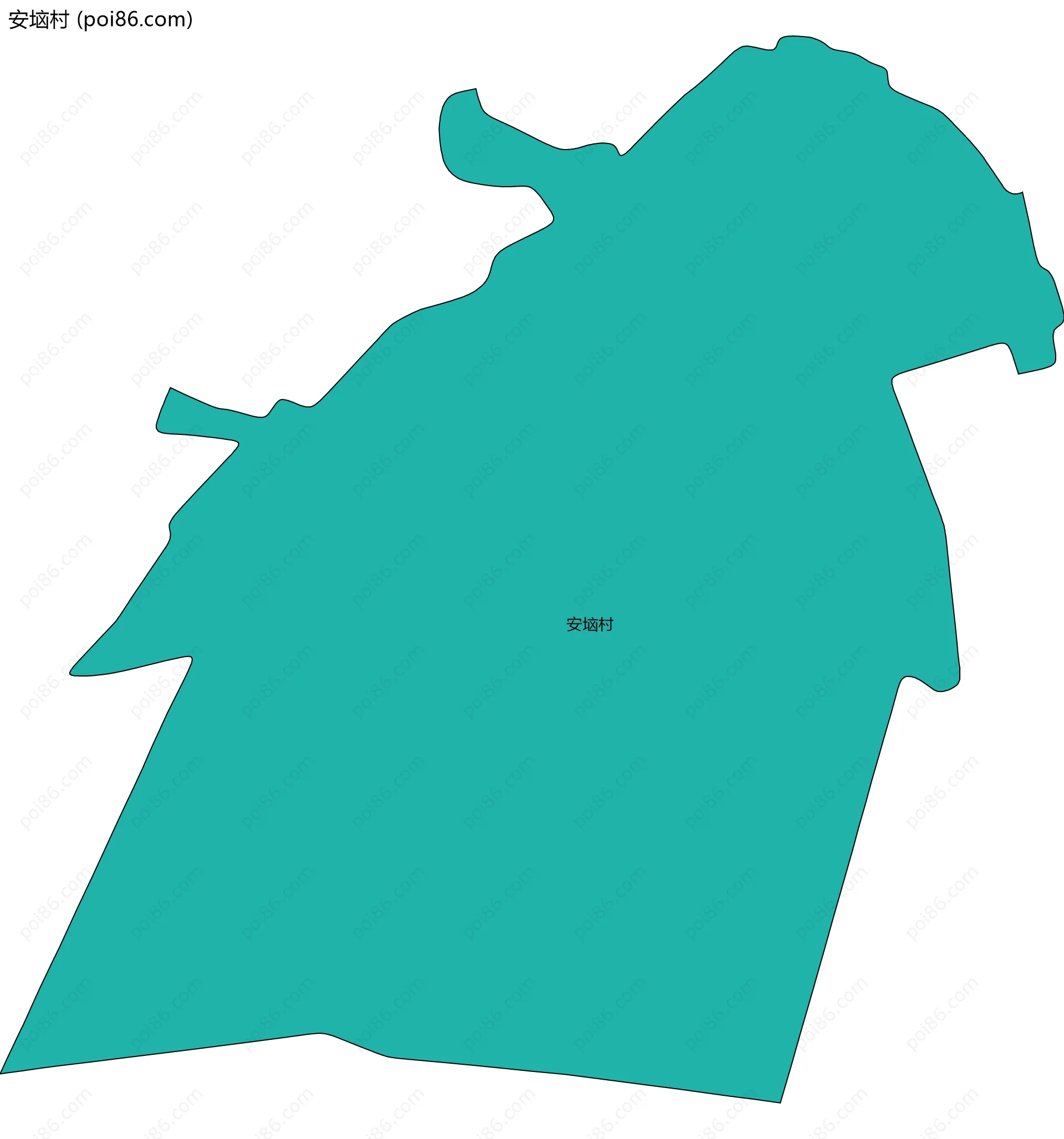 安垴村边界地图