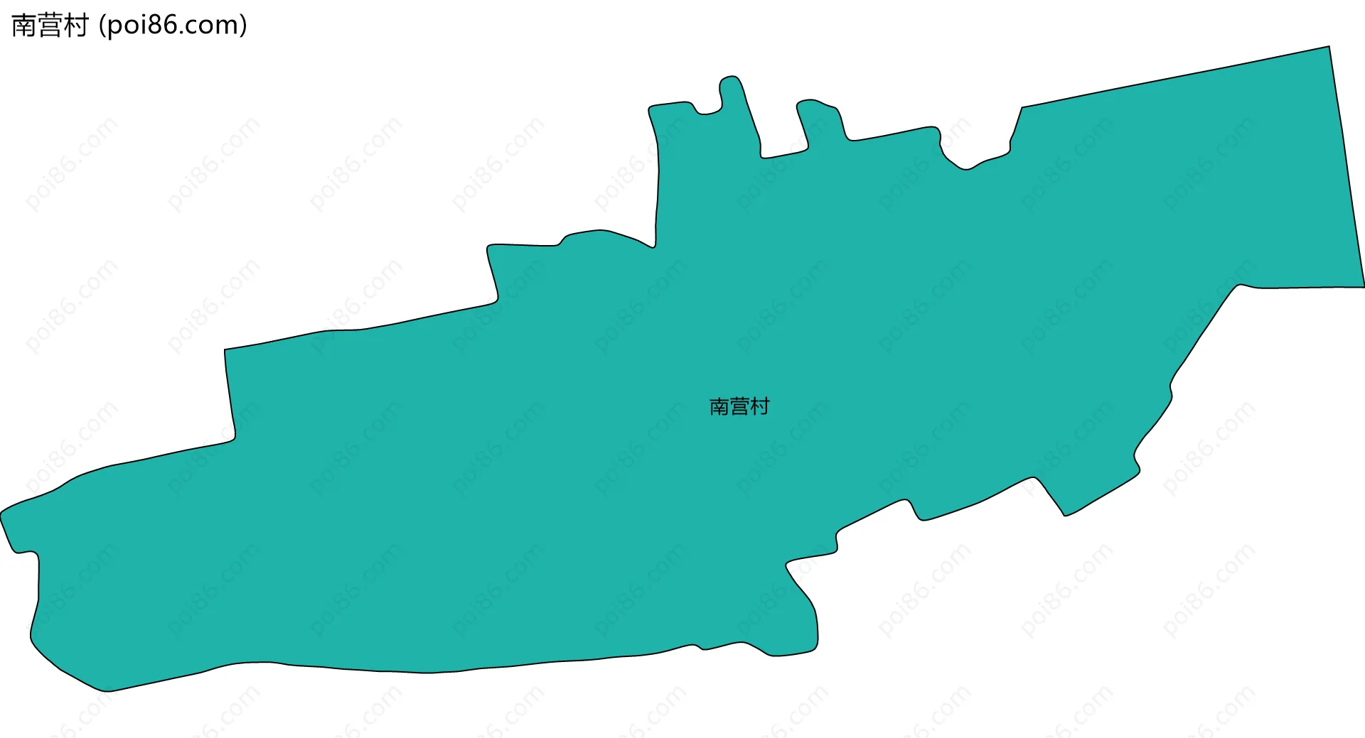 南营村边界地图