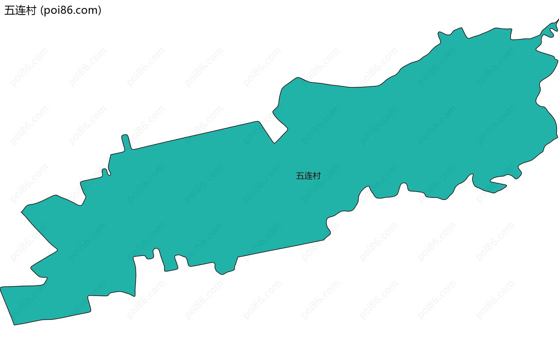 五连村边界地图