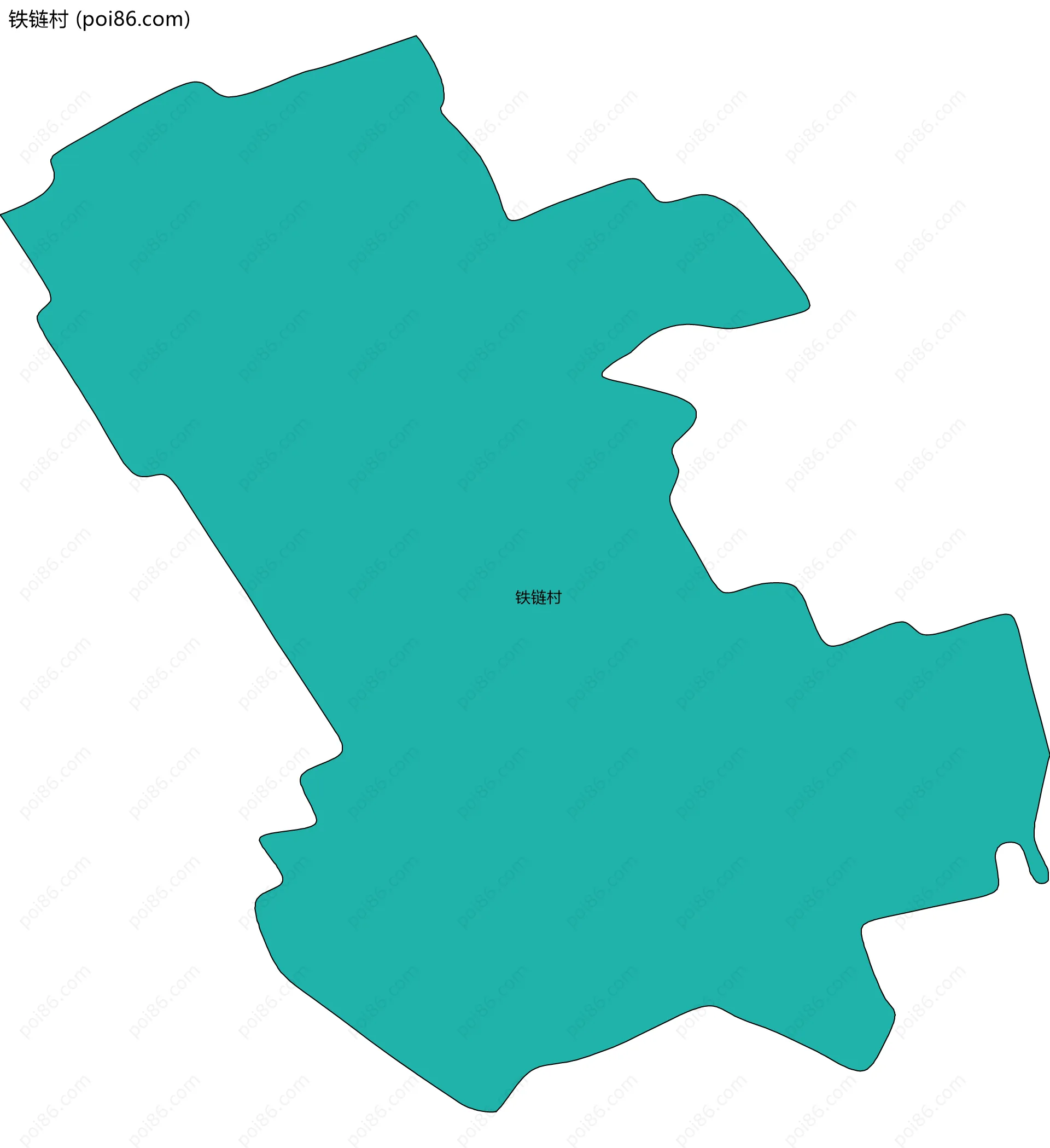 铁链村边界地图