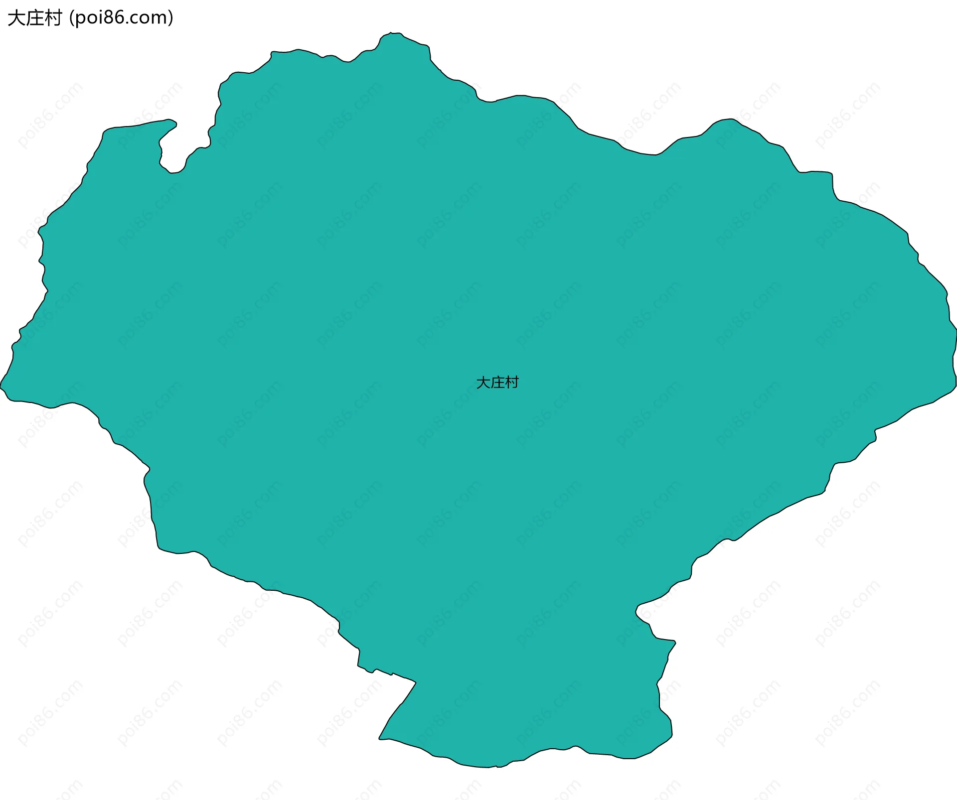 大庄村边界地图