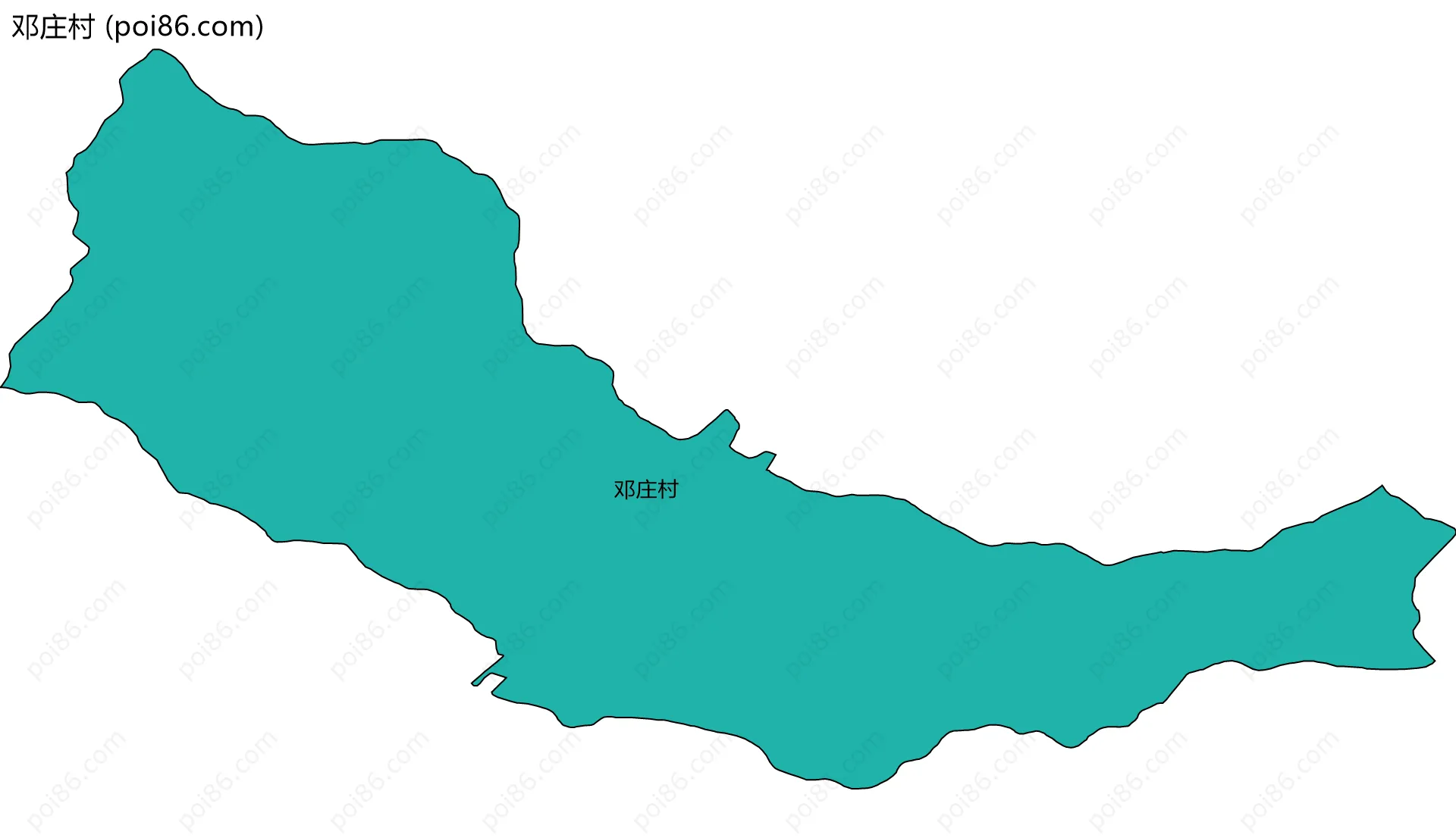 邓庄村边界地图