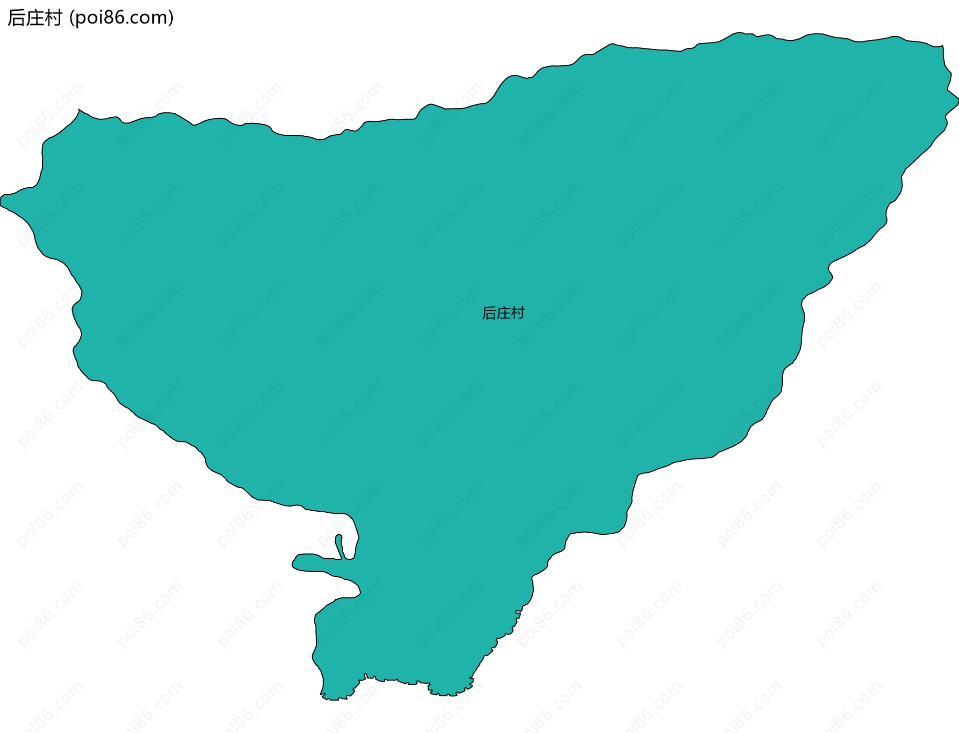 后庄村边界地图