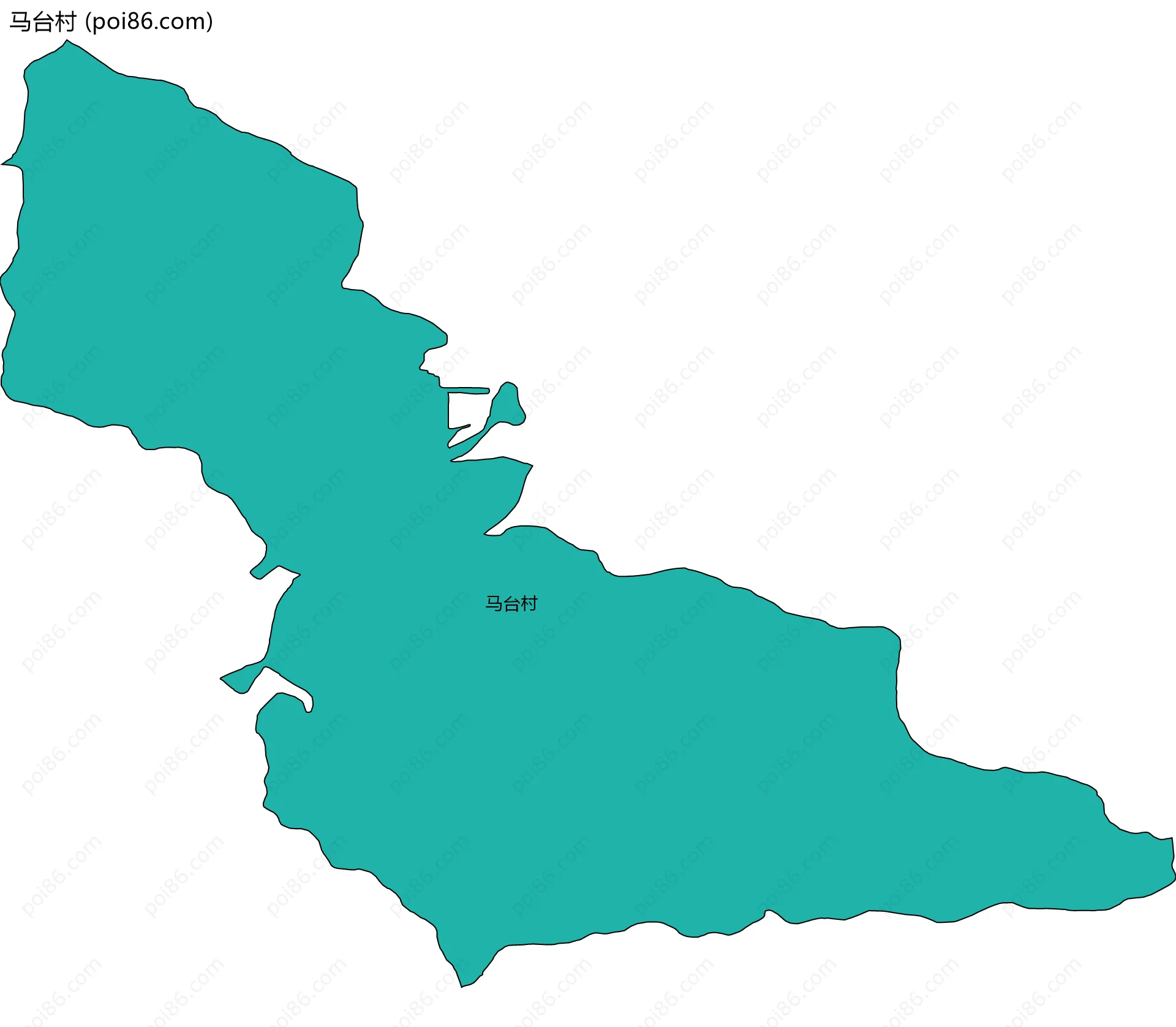 马台村边界地图