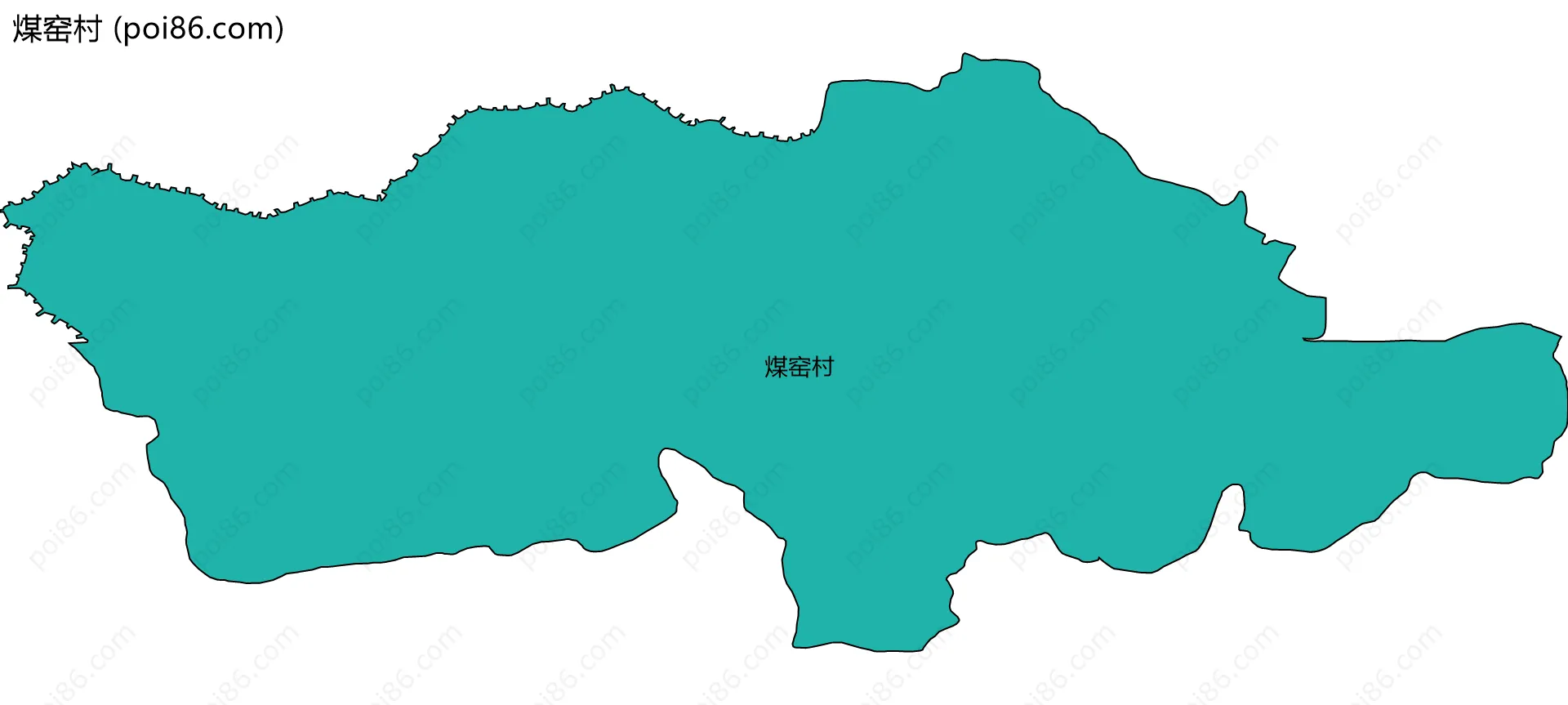 煤窑村边界地图