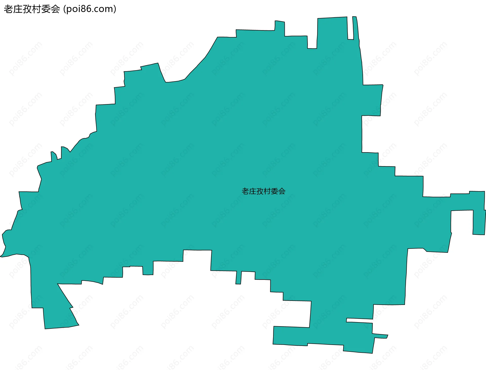 老庄孜村委会边界地图