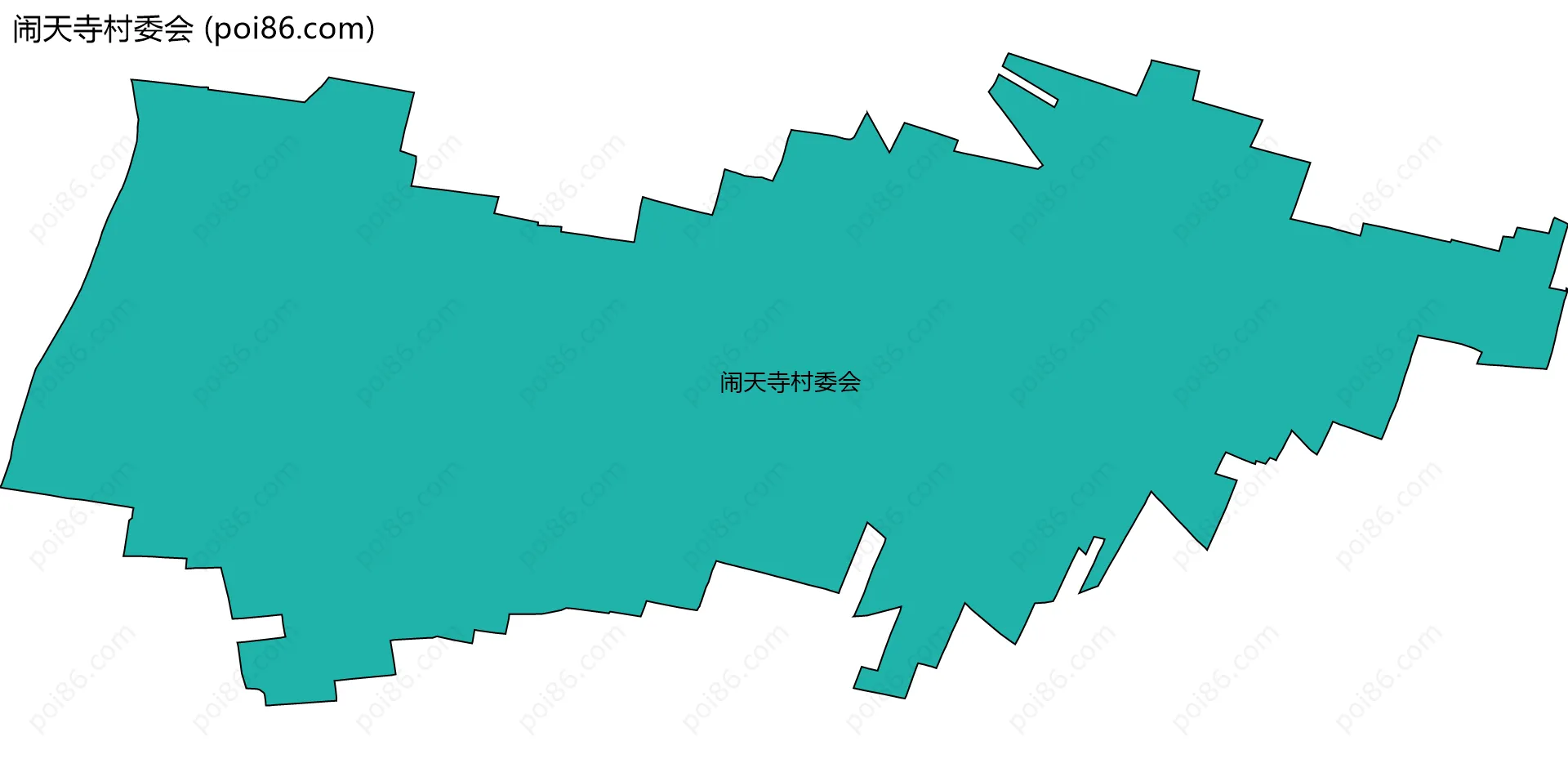 闹天寺村委会边界地图