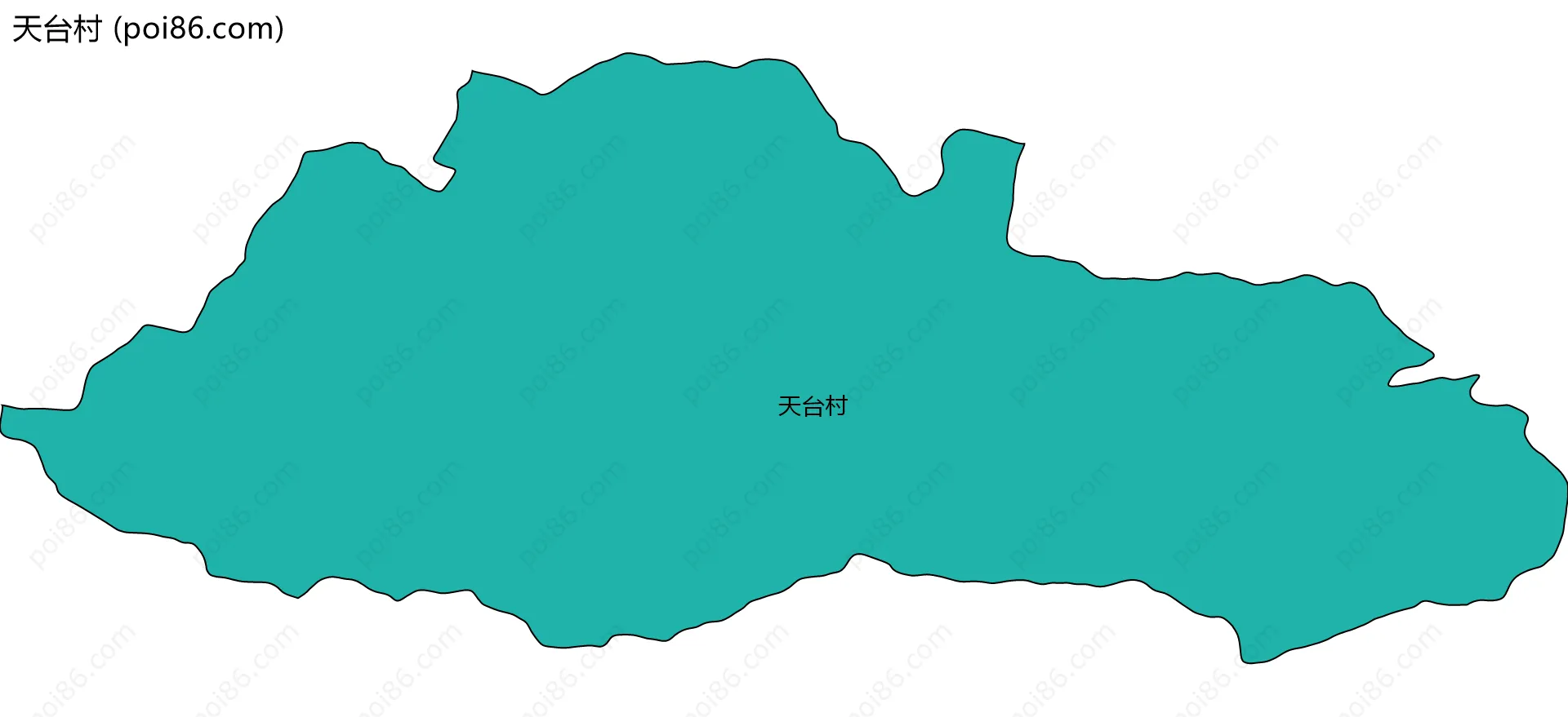 天台村边界地图