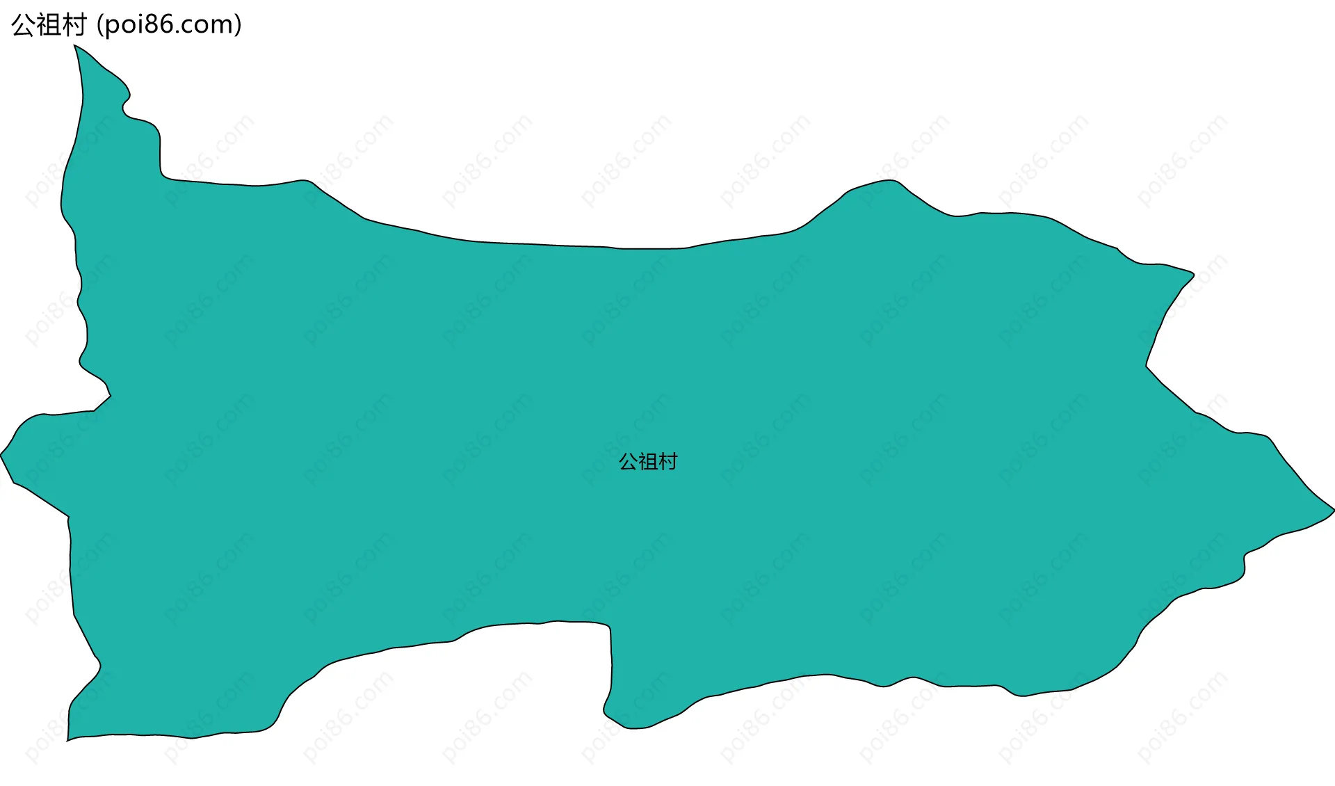公祖村边界地图