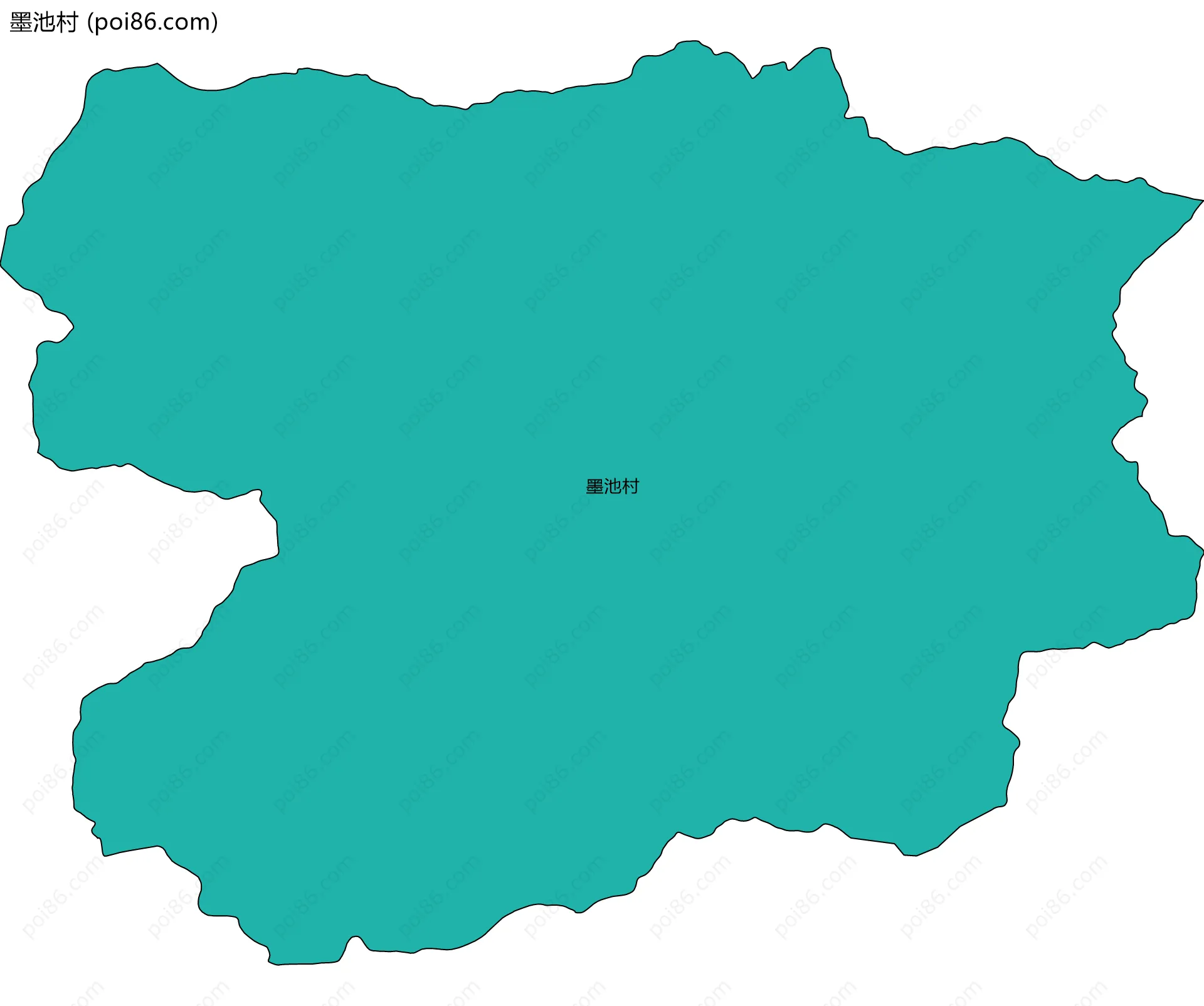 墨池村边界地图