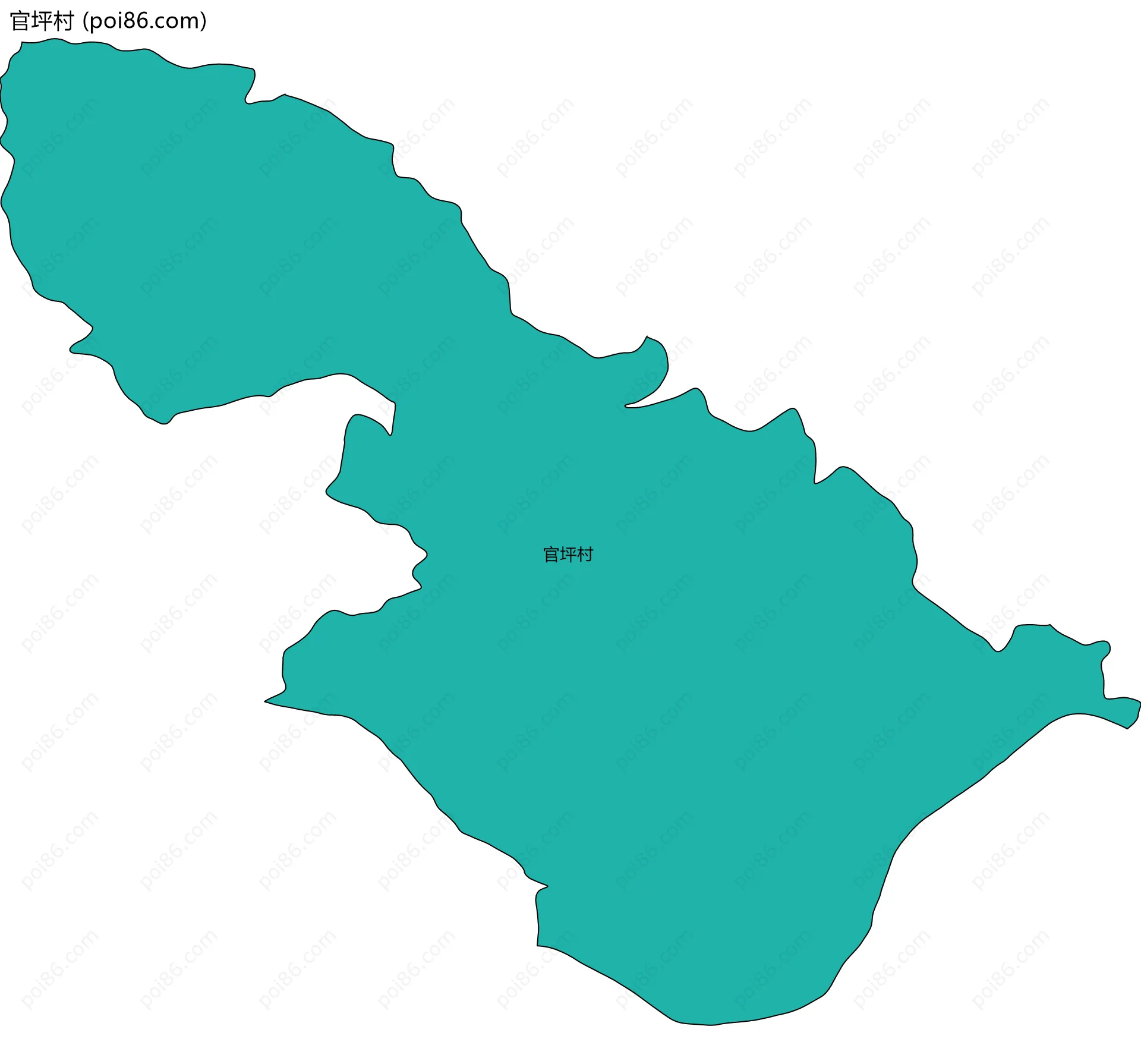 官坪村边界地图