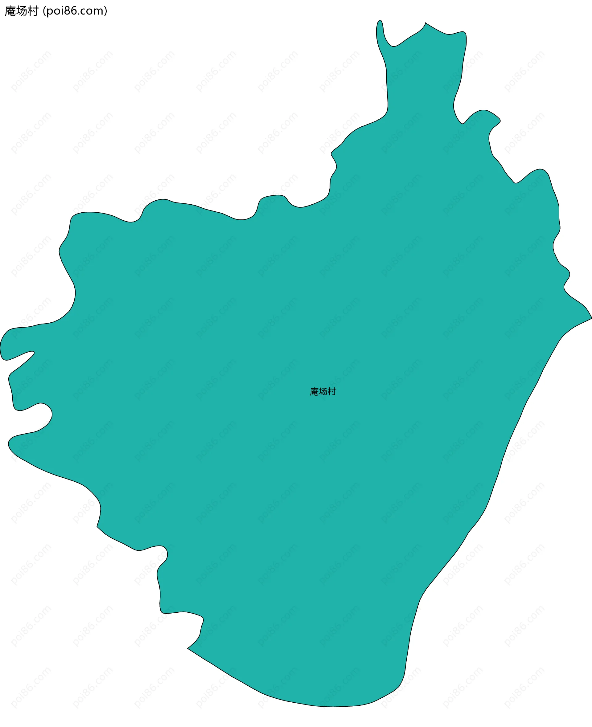 庵场村边界地图