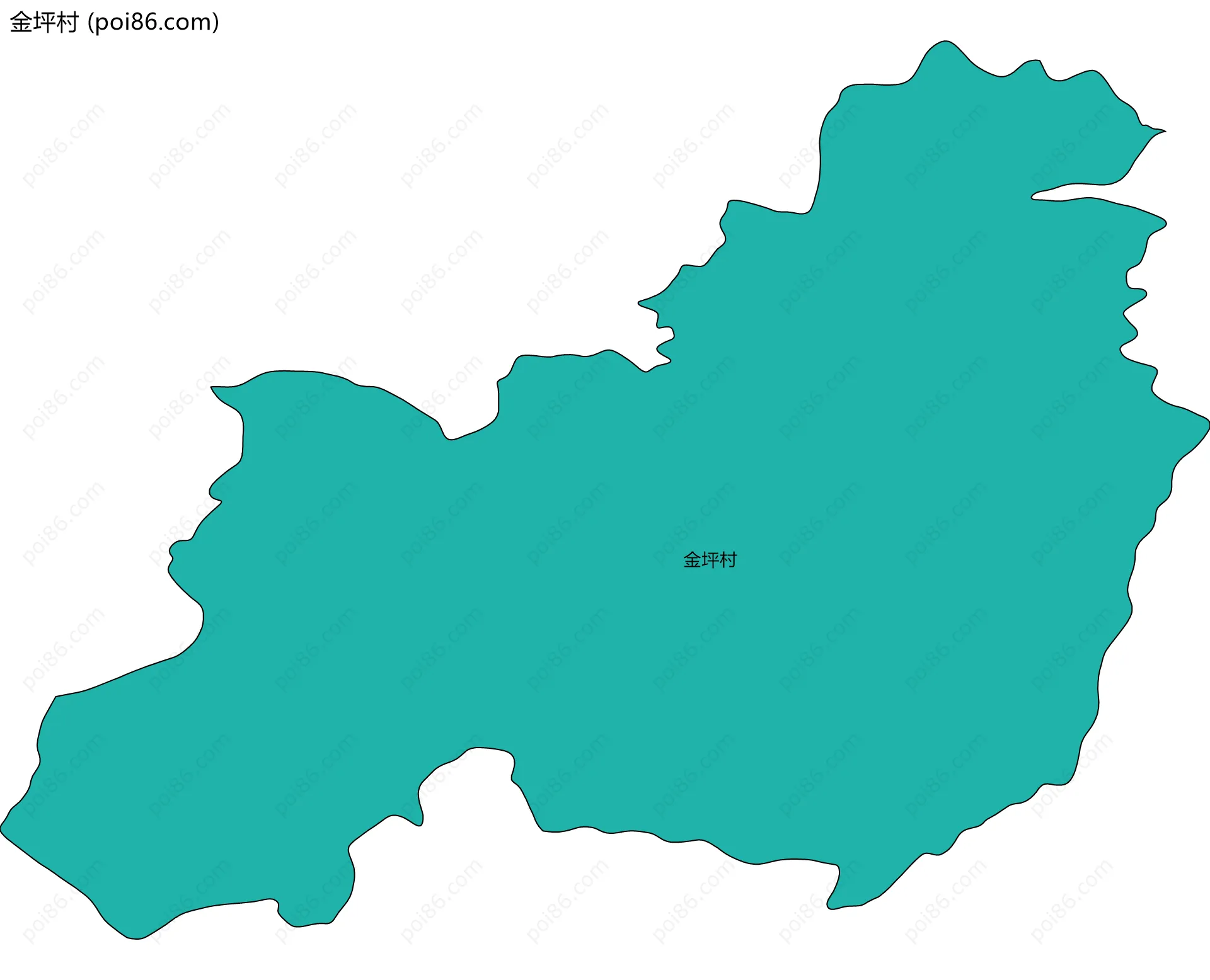 金坪村边界地图