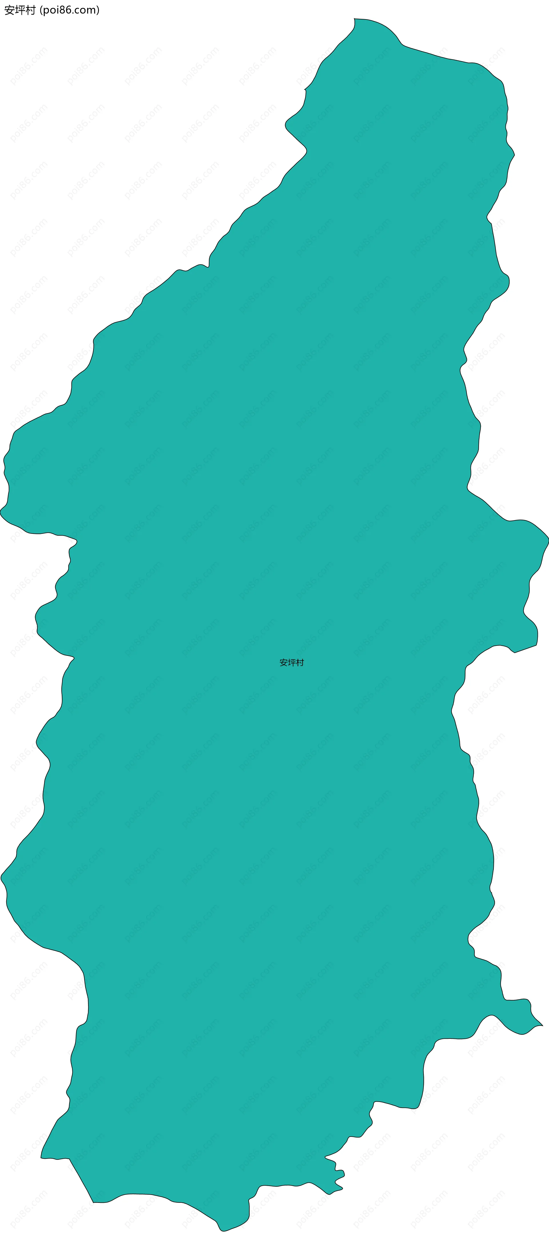 安坪村边界地图