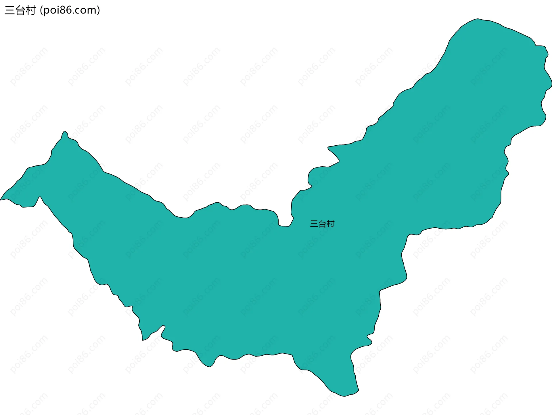 三台村边界地图