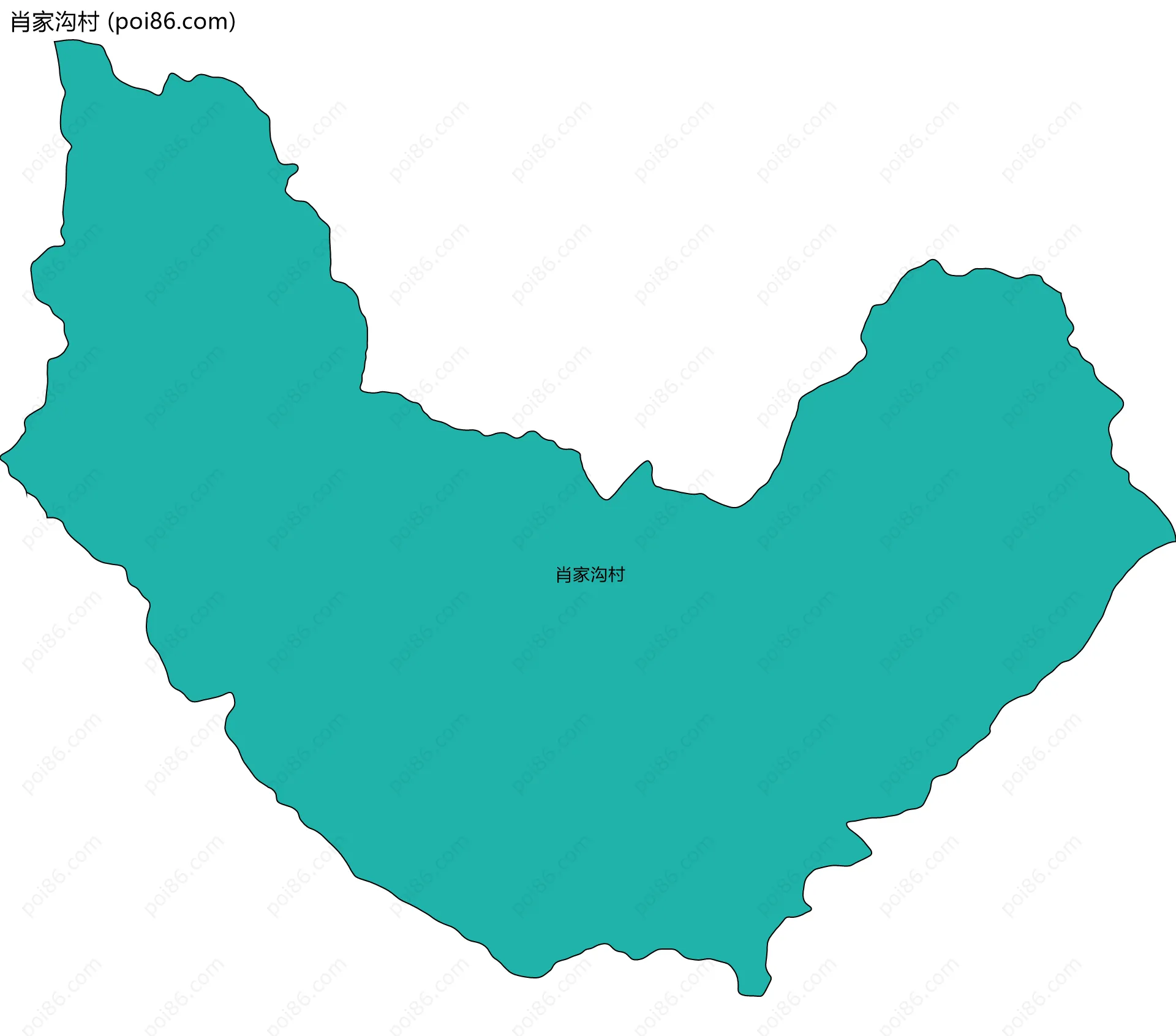 肖家沟村边界地图