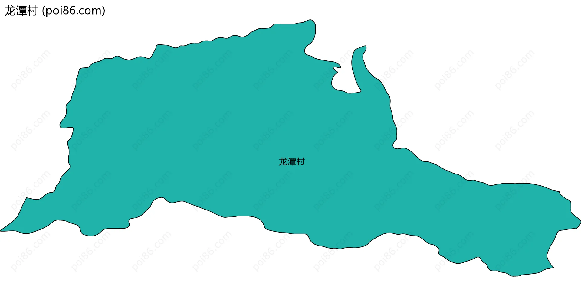 龙潭村边界地图
